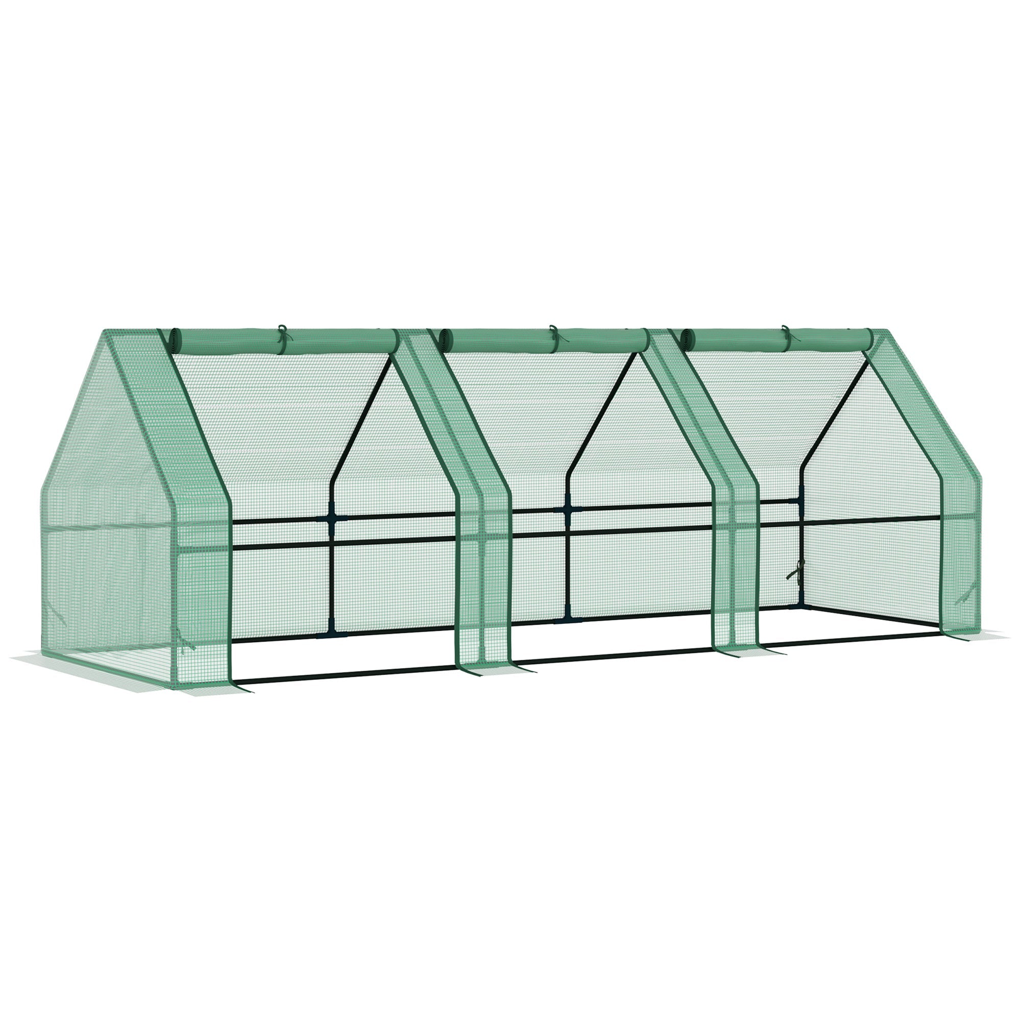 Greenhouse Cold Frame, 270x90x90cm Tomato House for Garden/Balcony, Green