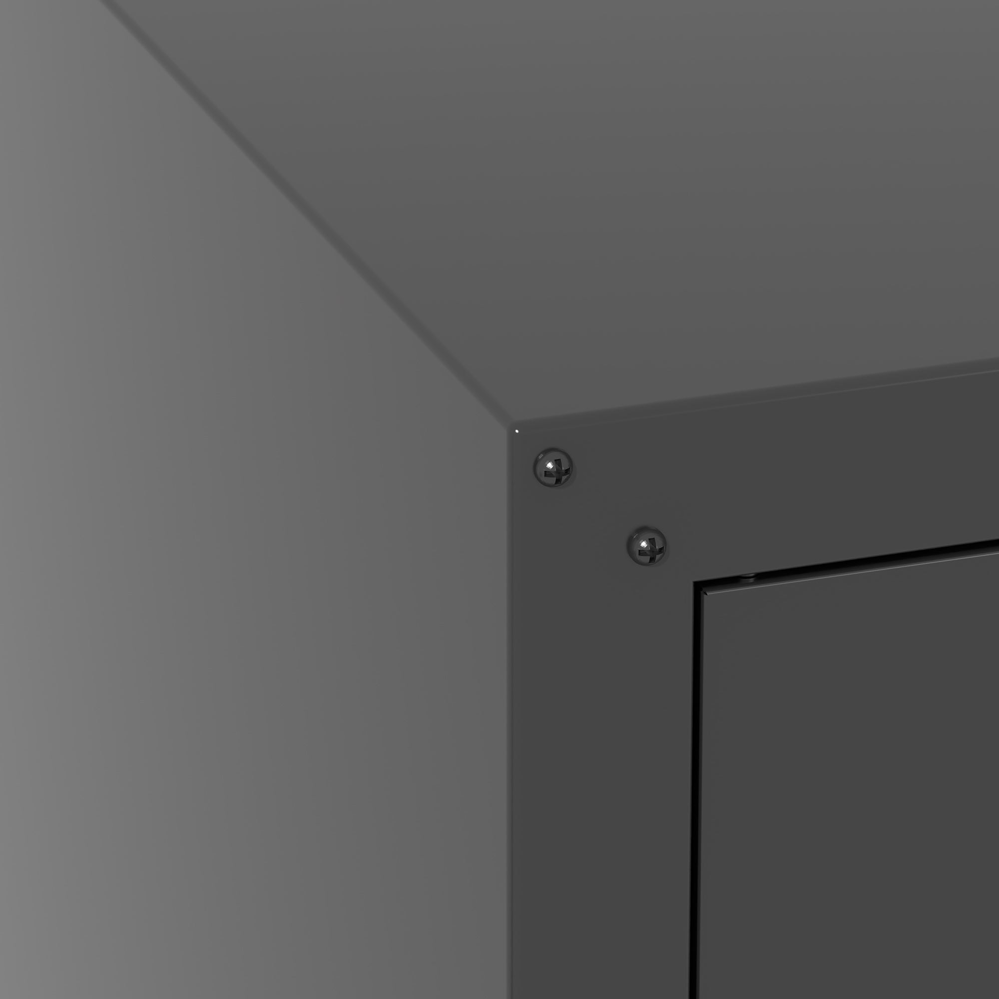 Wall-Mounted Tool Cabinet 77cm High, Locking Door, Adjustable Shelf, Metal