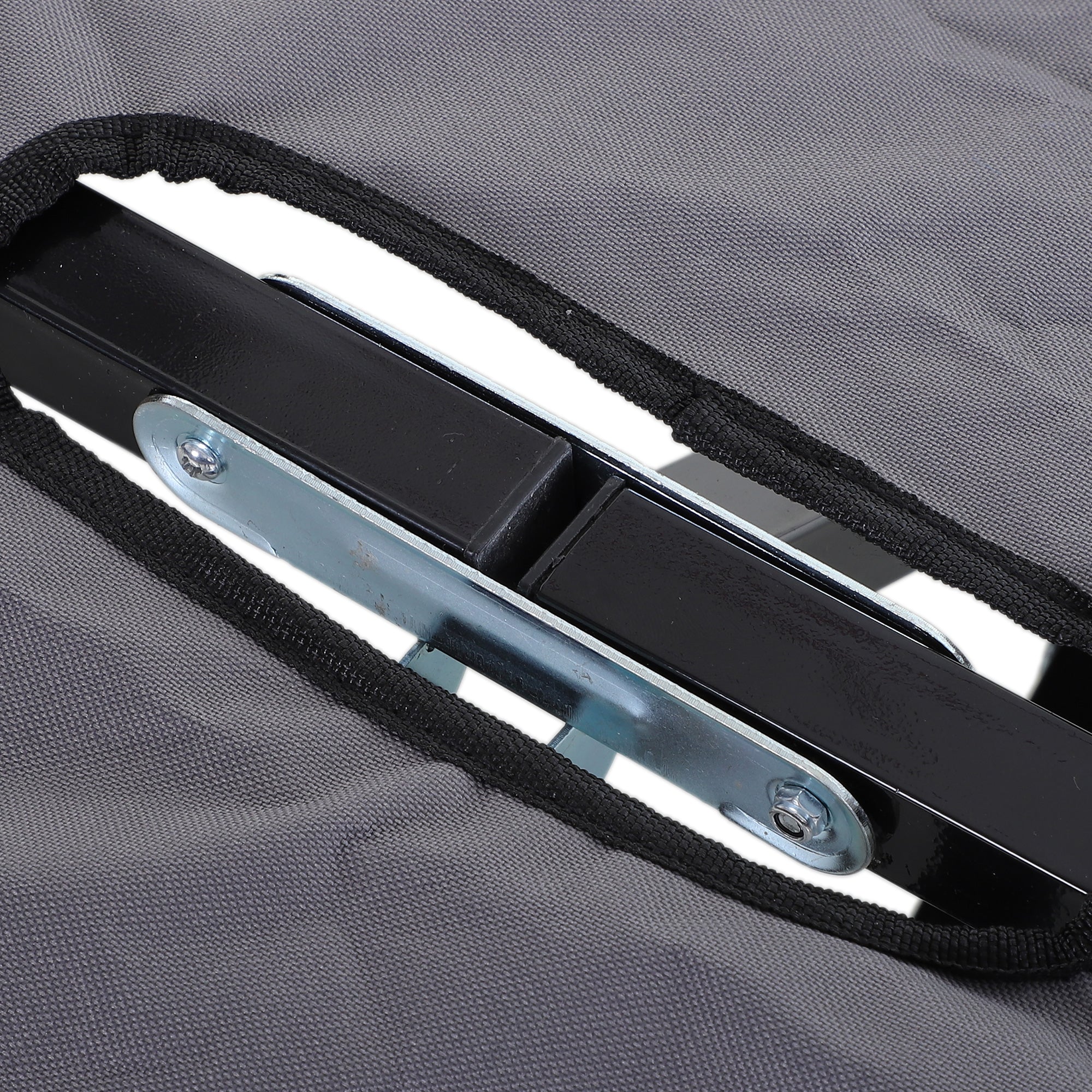 Klappbares Feldbett, 2 Personen, 136 kg, Stahl Oxford Grau