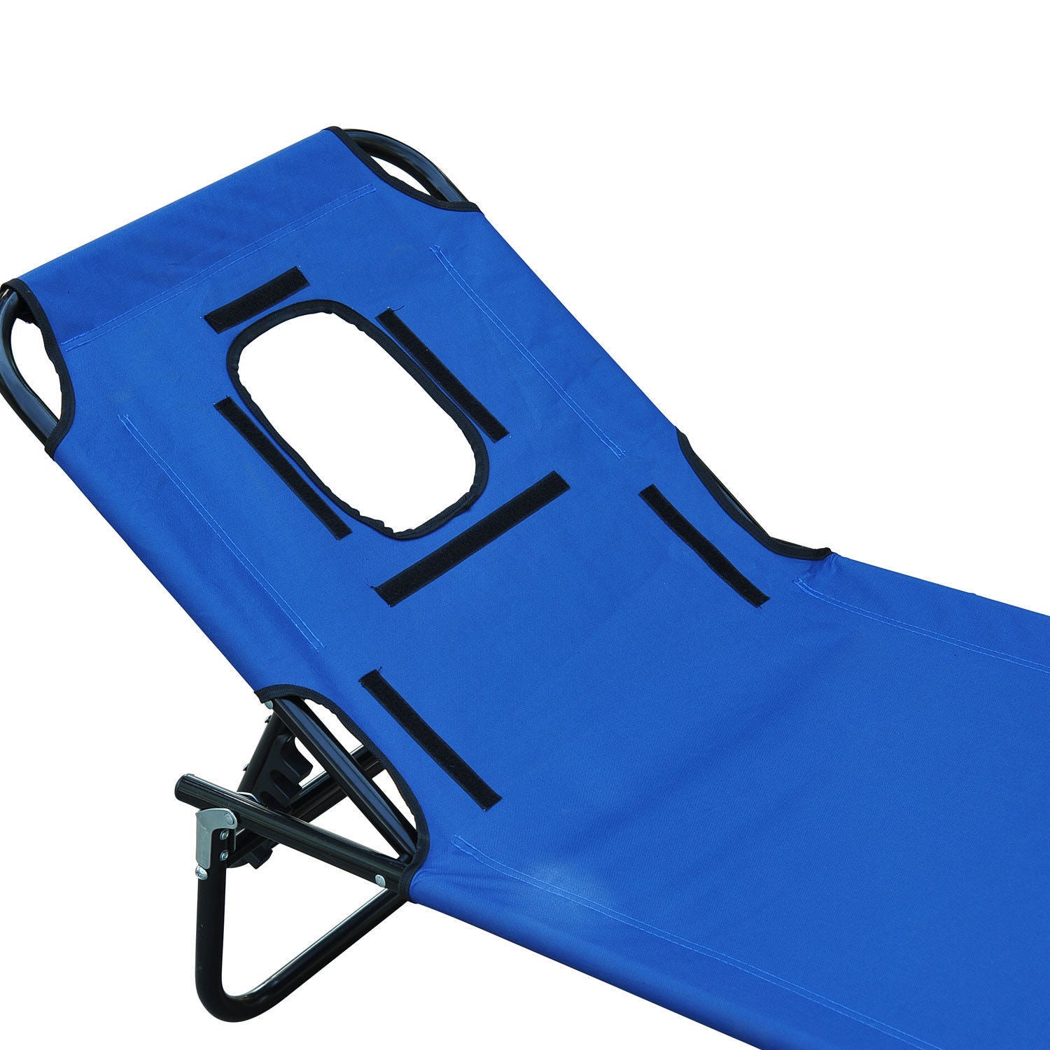 Sun Lounger Tripod with Reading Window, Face Opening, Blue