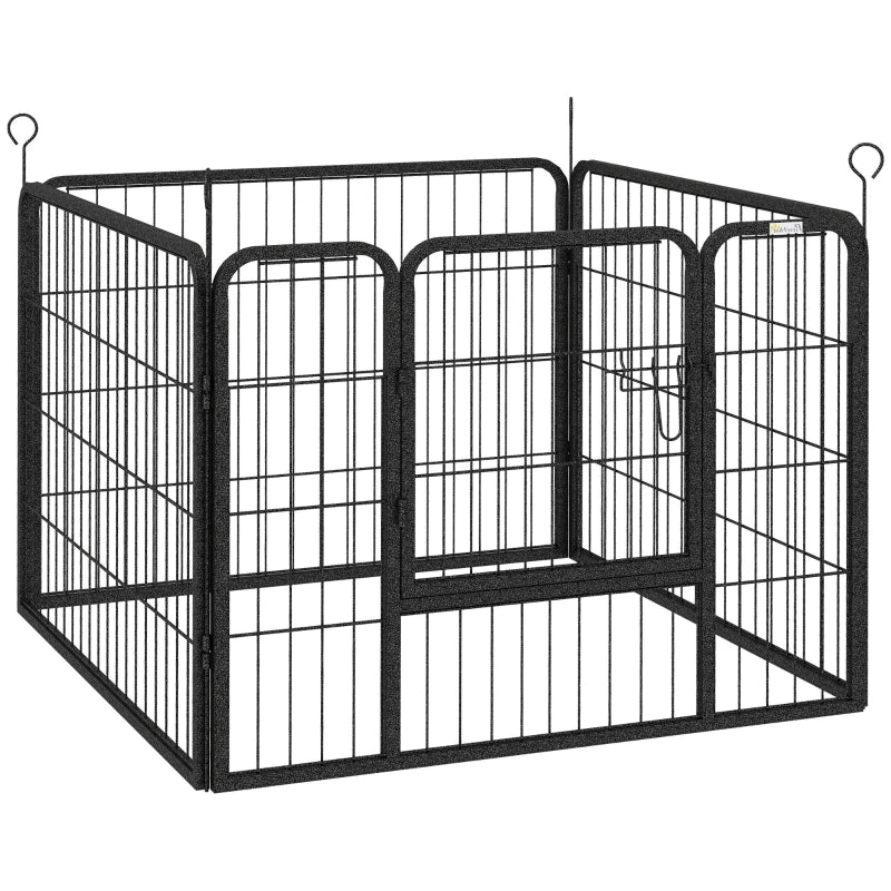 Dog Playpen Black Kennel Panels Heavy Duty Dog Playpen, Panel