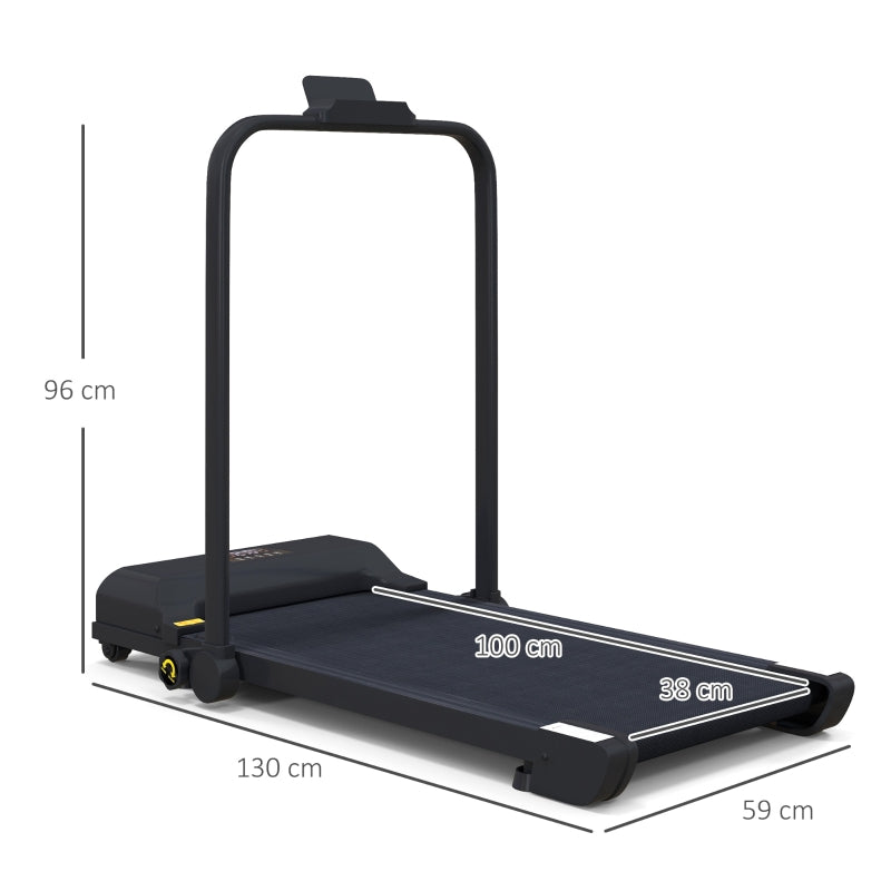 2.5HP Walking Pad Treadmill, Folding Under Desk Walking Machine, 1-10km/h with Remote Control
