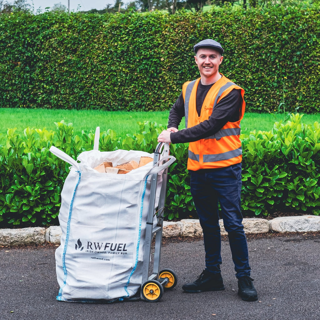 200kg Kiln Dried Hardwood - 2 Trolley Bags with 2 bags of kindling - Rathwood Store