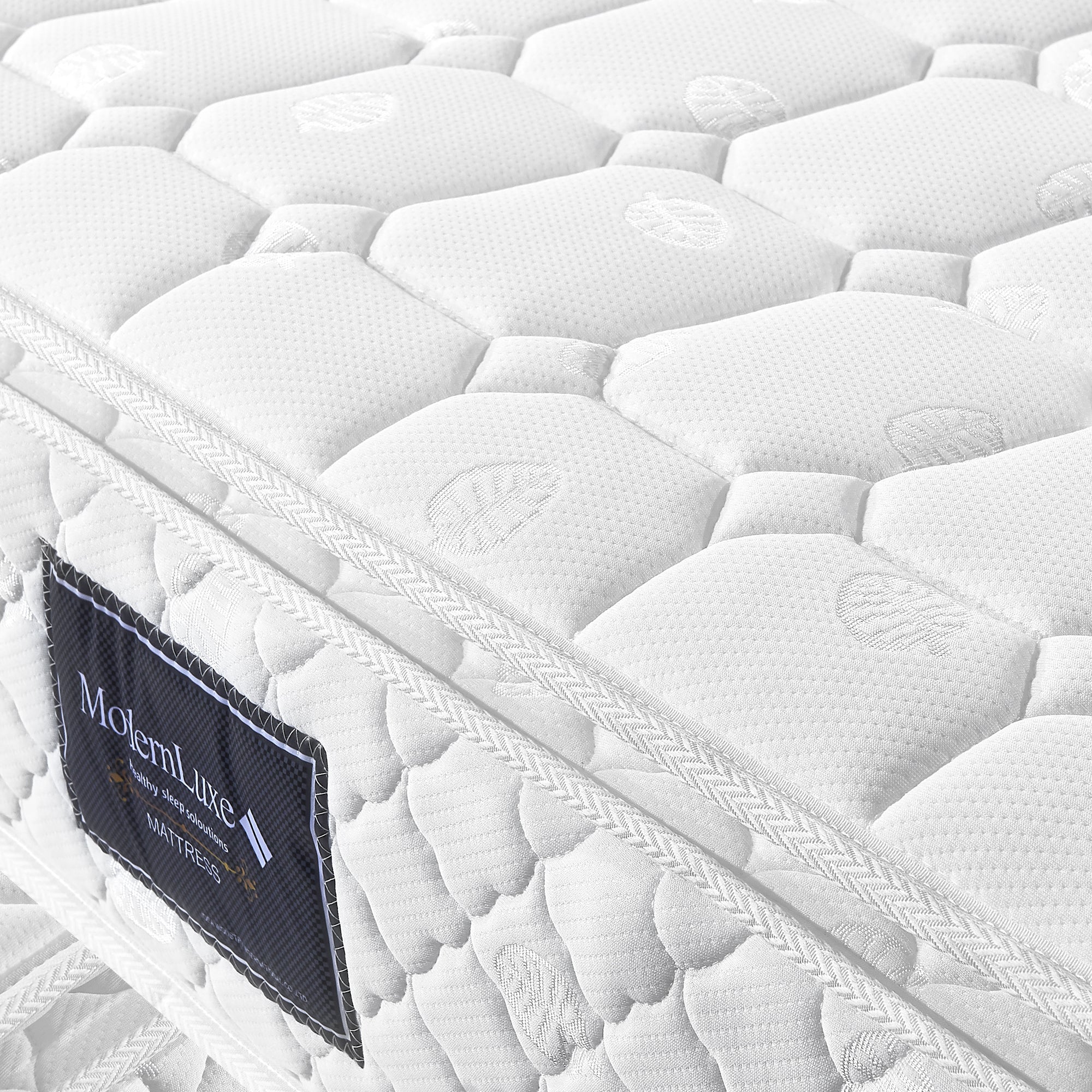 Upholstered Bed, 160x200cm LED Storage Double, White Faux Leather