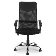 Mesh High Back Executive Office Chair, Recline, Swivel, Black Mesh Seat