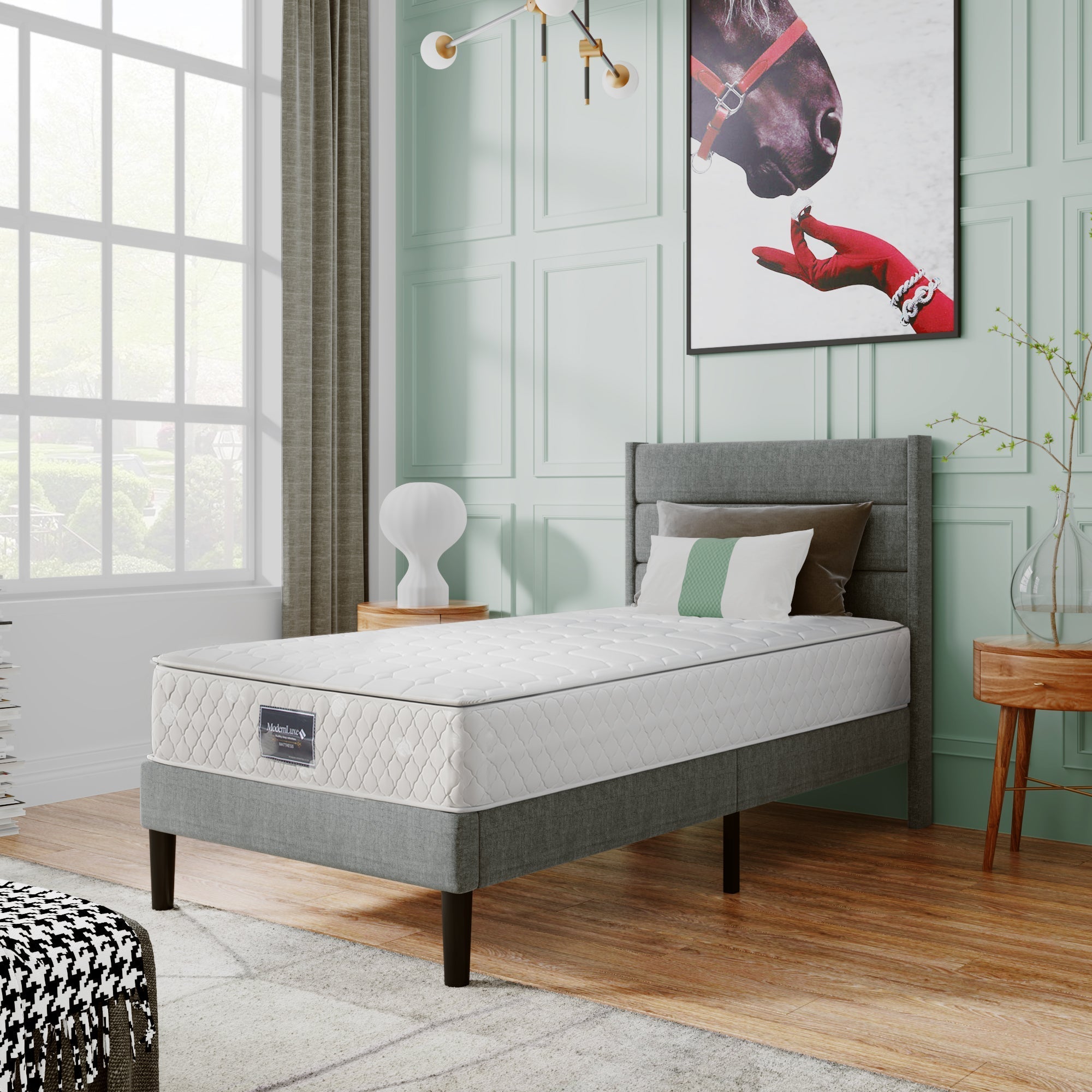 7-Zone Pocket Spring & Cold Foam Mattress, Quilted Microfibre – 90×200cm, Firm H3 - Clearance