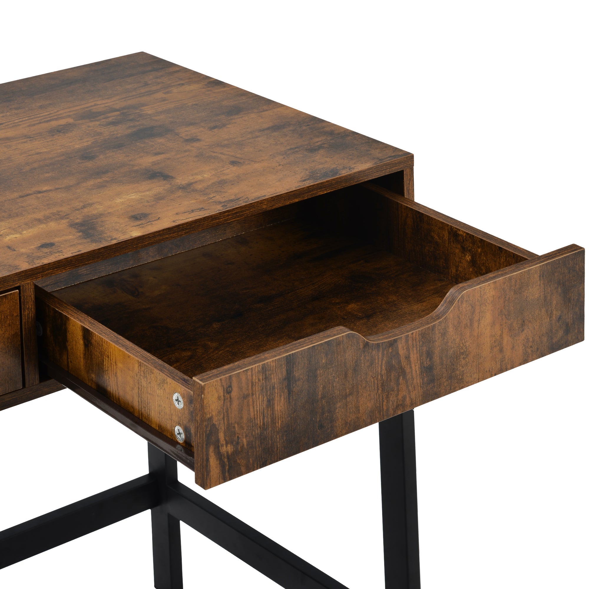 Computer Desk Dressing Table with 2 Drawers Industrial Design
