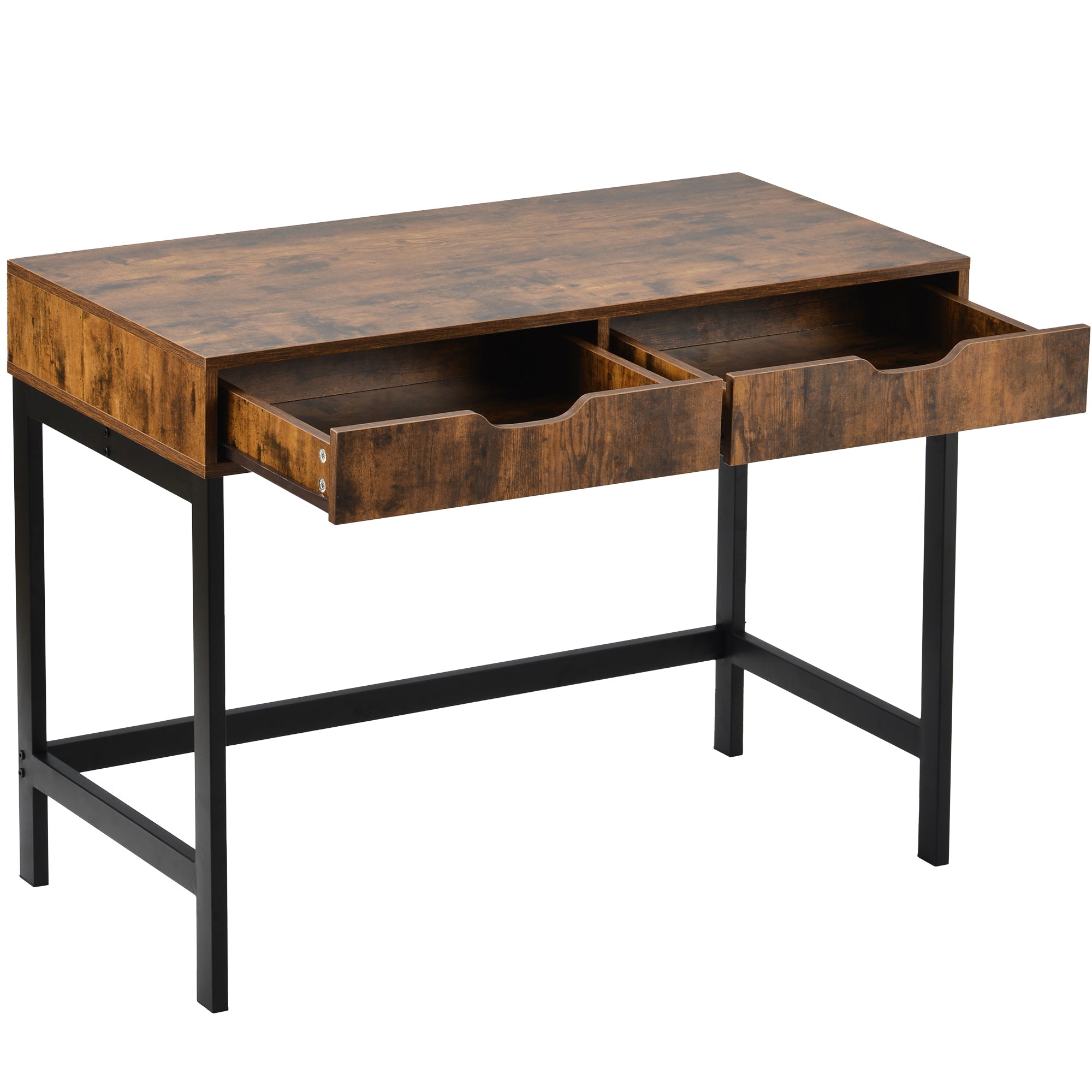 Computer Desk Dressing Table with 2 Drawers Industrial Design
