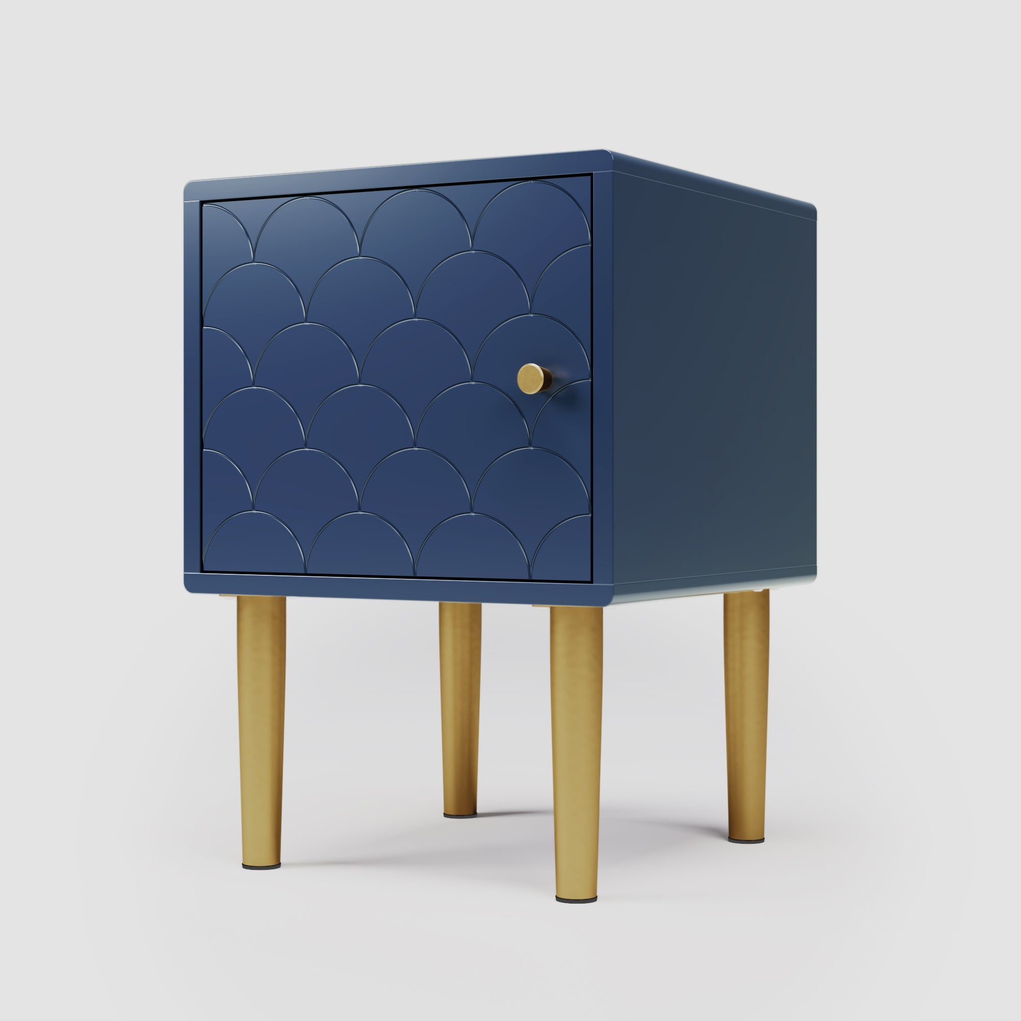 Bedside Table, Nightstand, Side Table, Sofa Table for Bedroom, Navy Blue