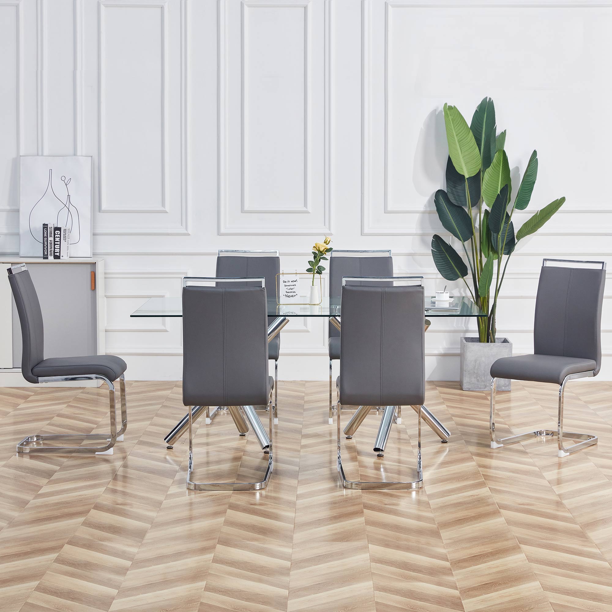 Cantilever chair (Set of 4)