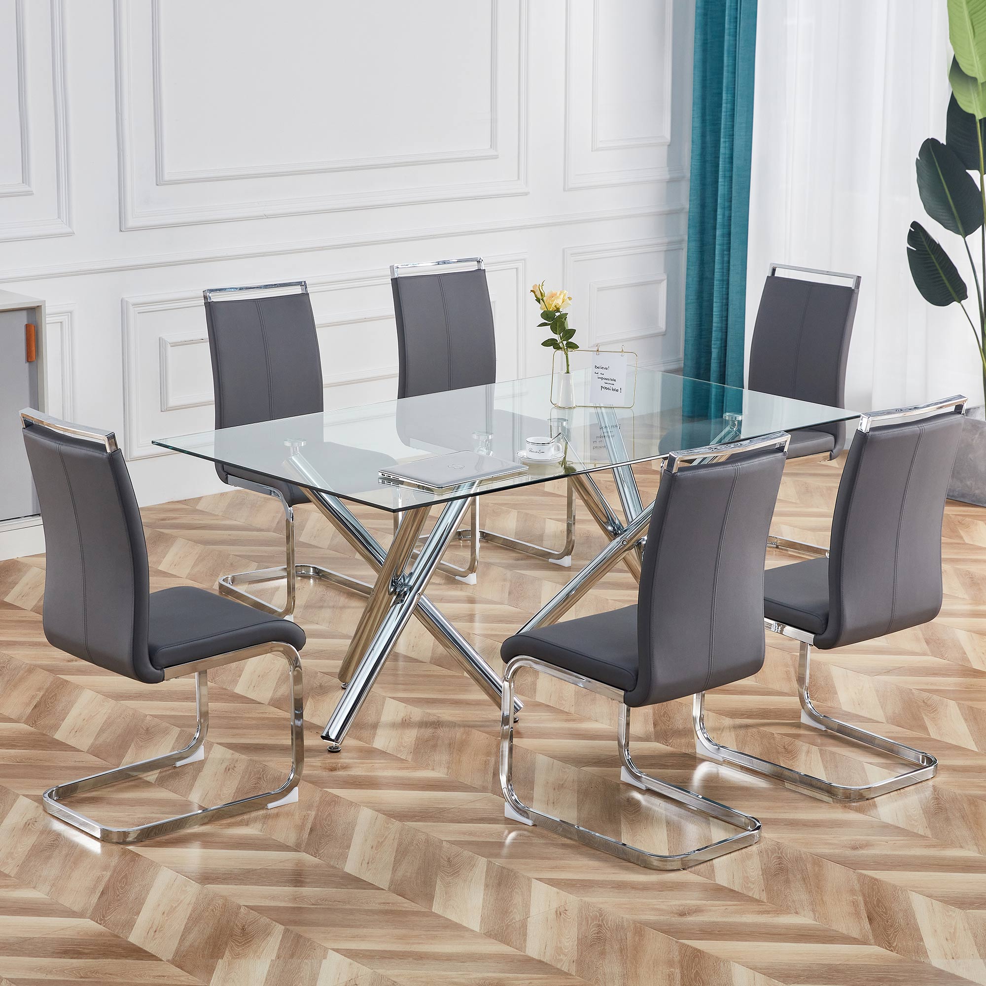 Cantilever chair (Set of 4)