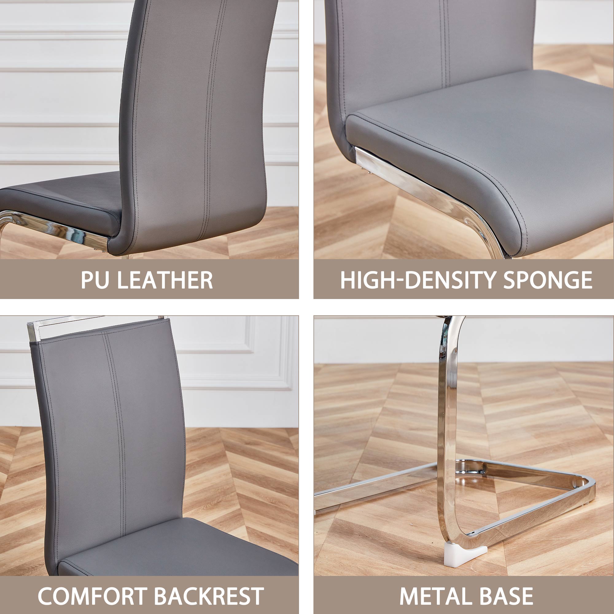 Cantilever chair (Set of 4)