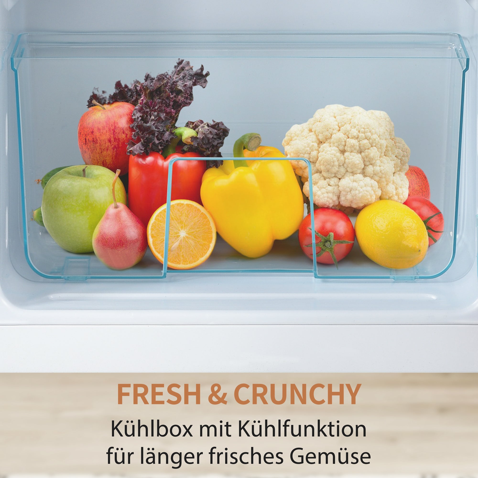 Retro Refrigerator, Fridge-Freezer, 105.5cm High, 92 Liter, Two-Door