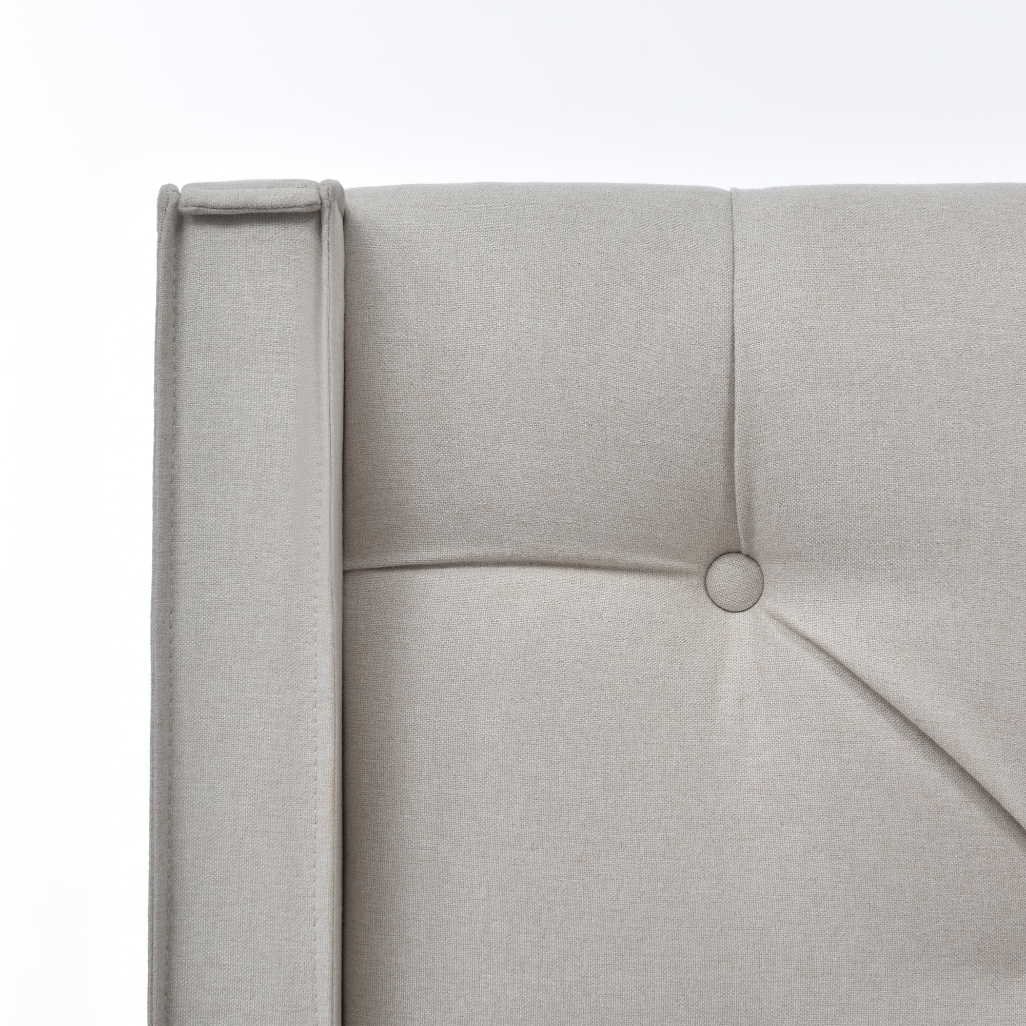 Hydraulic Double Upholstered Bed, 160x200cm with Storage, Light Gray Cotton