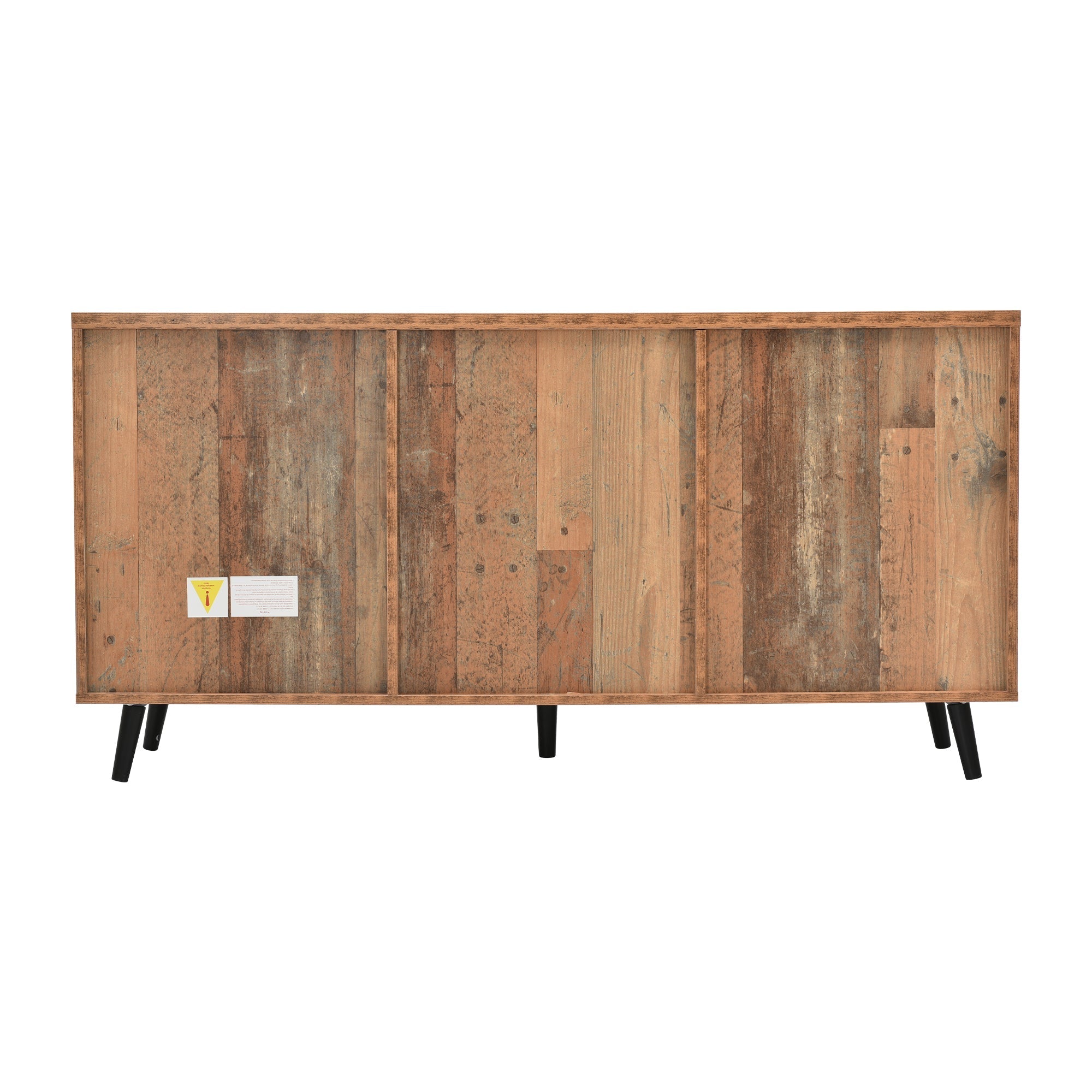 Sideboard TV Cabinet, Adjustable Shelves Storage, Vintage Brown