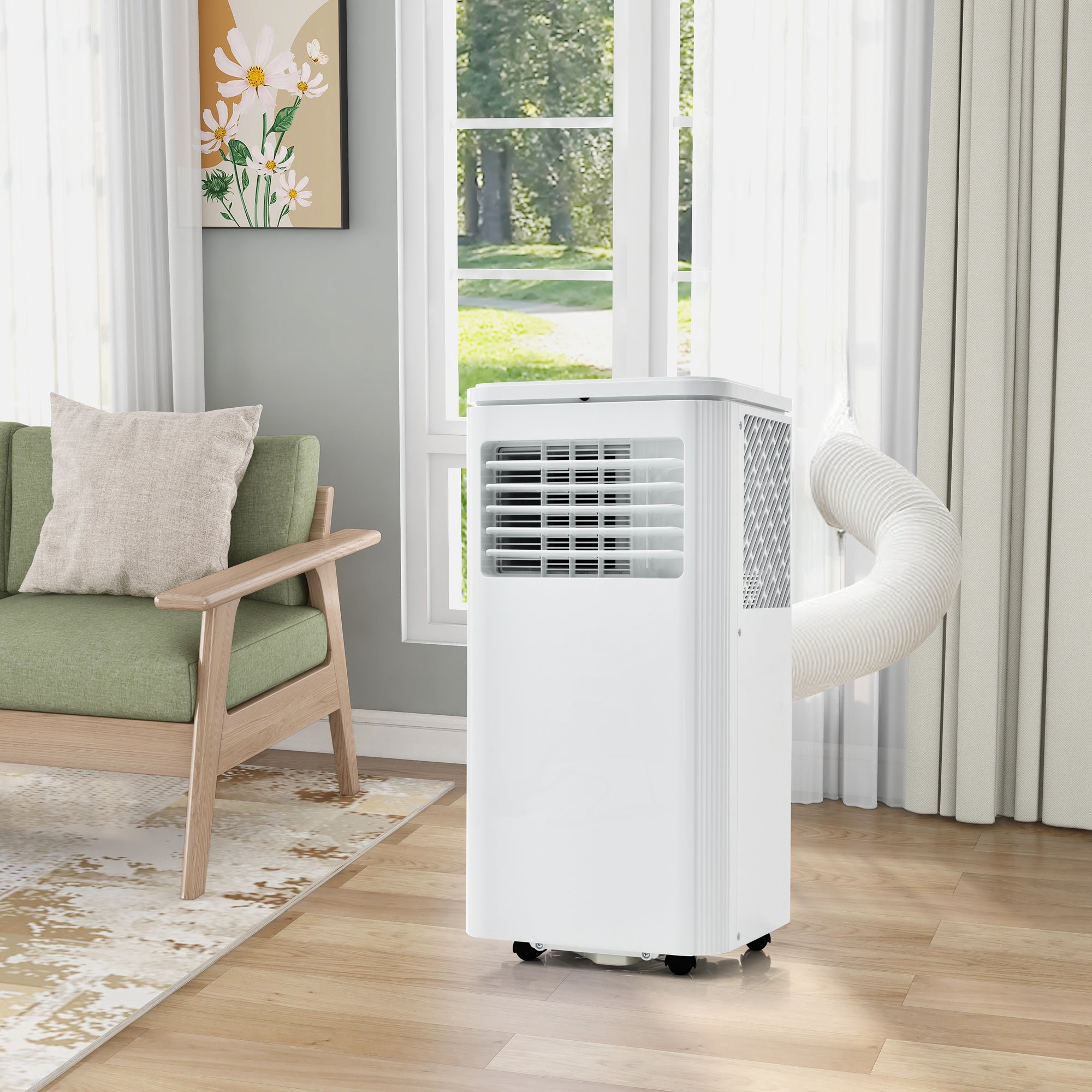 Portable Air Conditioner 9000 BTU/h 2.5kW Dehumidifier 100 m² A-Class