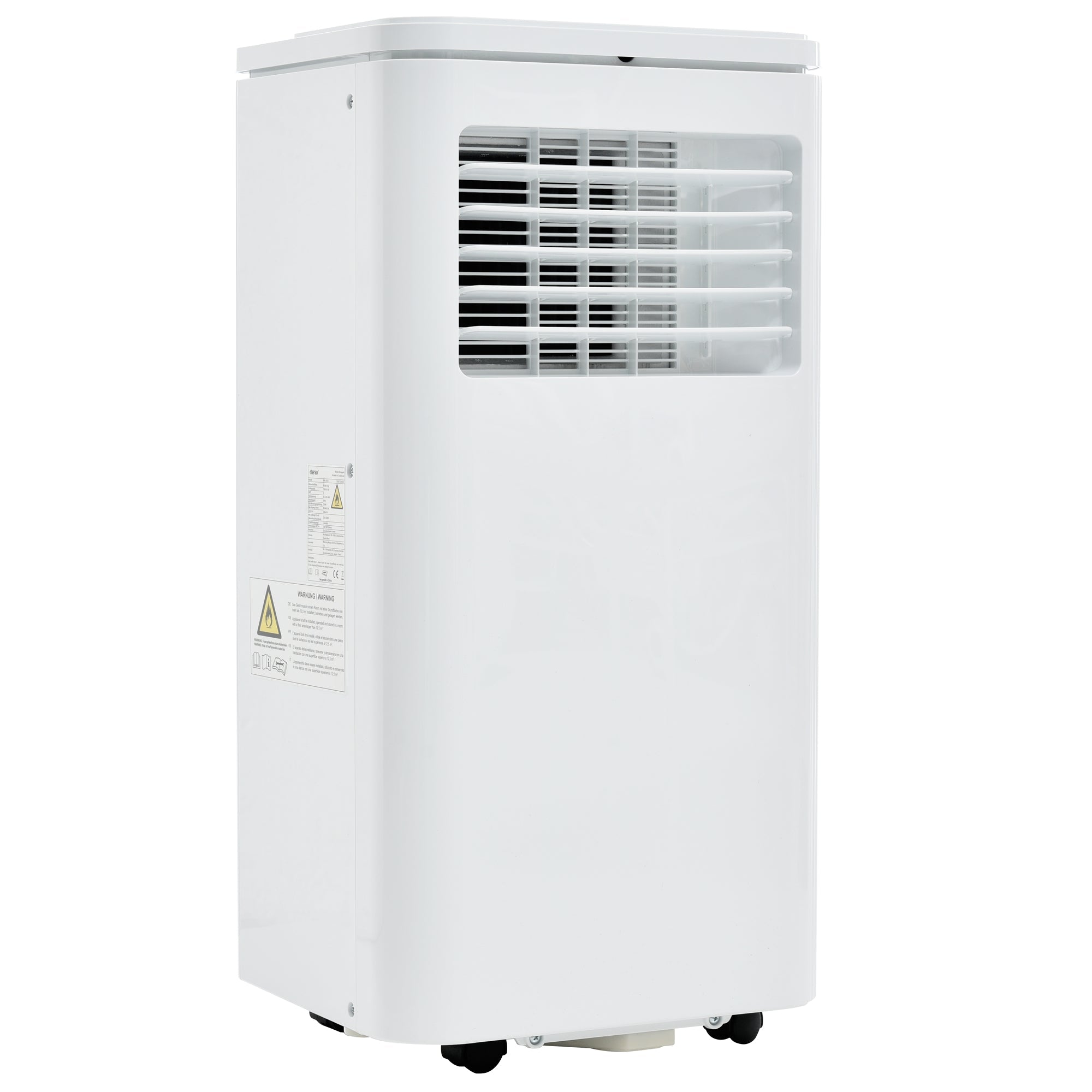 Portable Air Conditioner 7000 BTU/h 2kW Dehumidifier Remote/App Control for 80m² - Class A