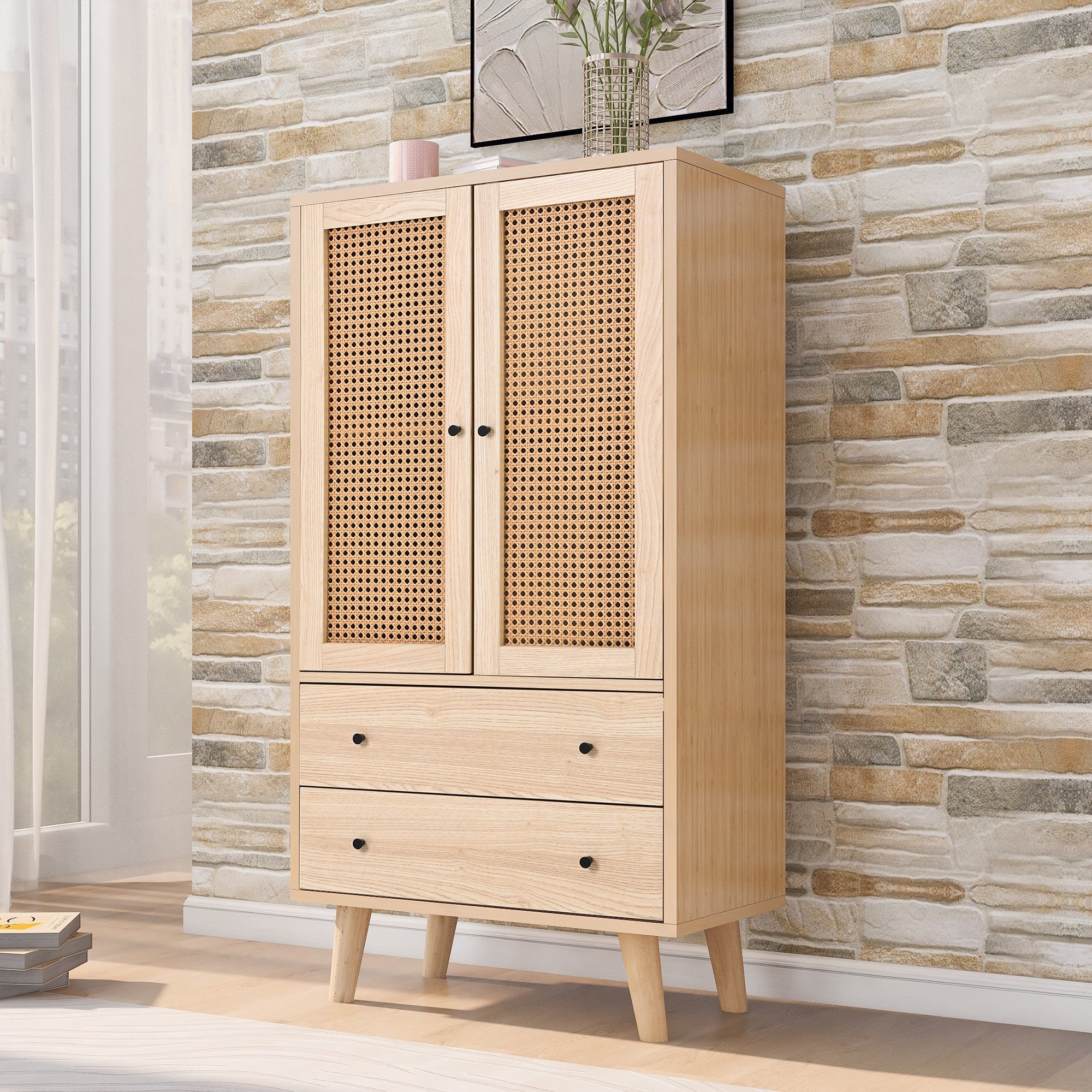 Dining Room Living Room Sideboard, Chest of Drawers Storage Cupboard TV Table, 60 cm Wide