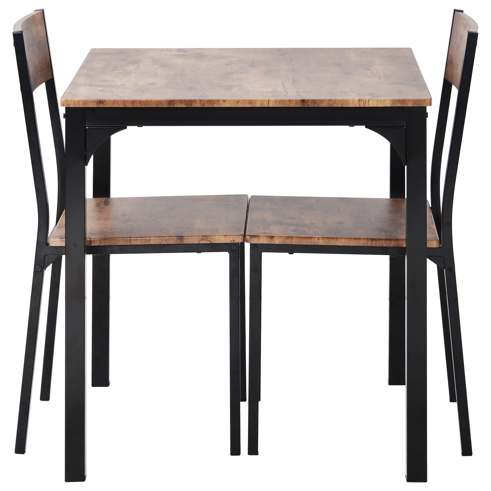 Dining Set Table with 2 Chairs Multi-Use - Vintage Brown