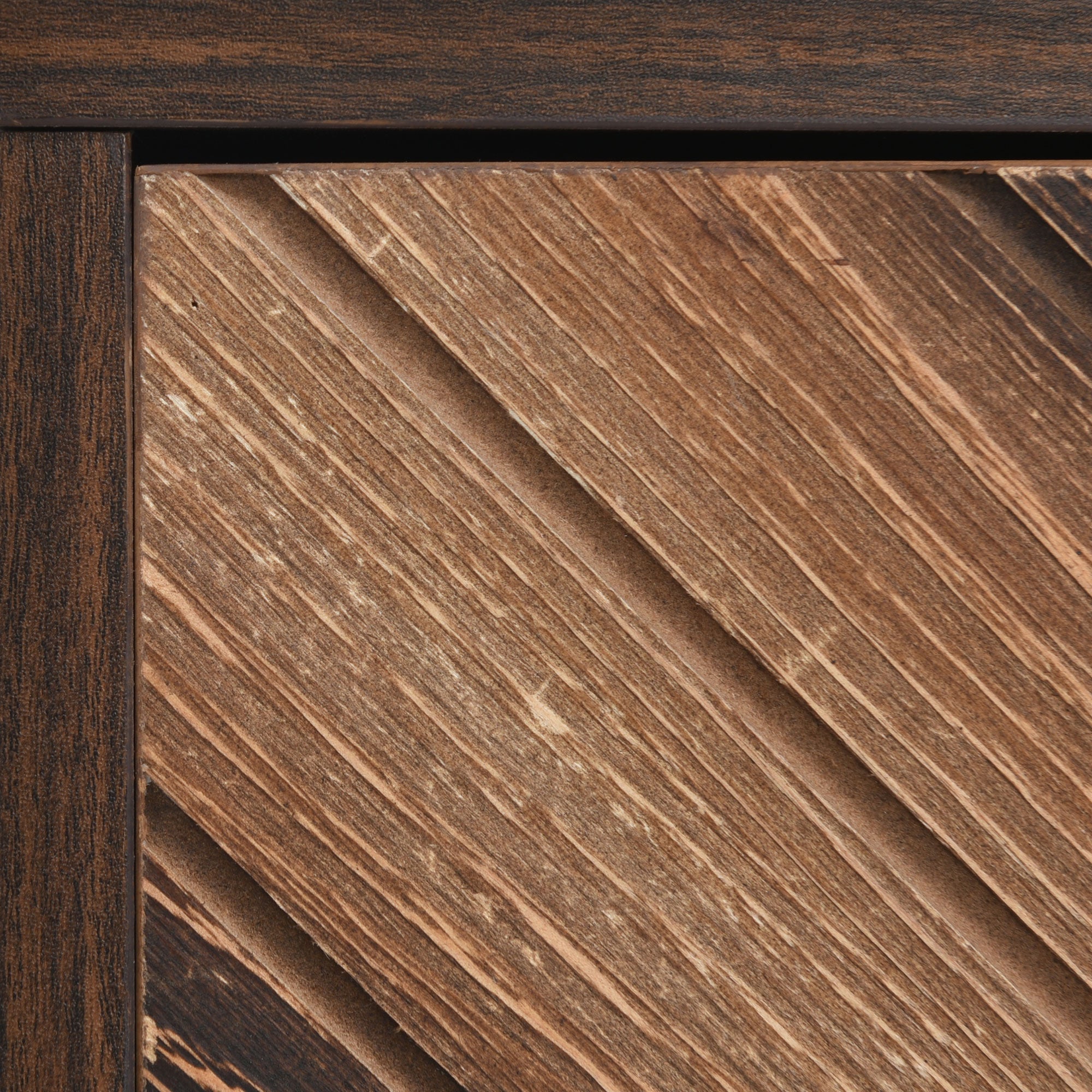 Sideboard, Three Doors, Solid Wood Veneer with Golden G