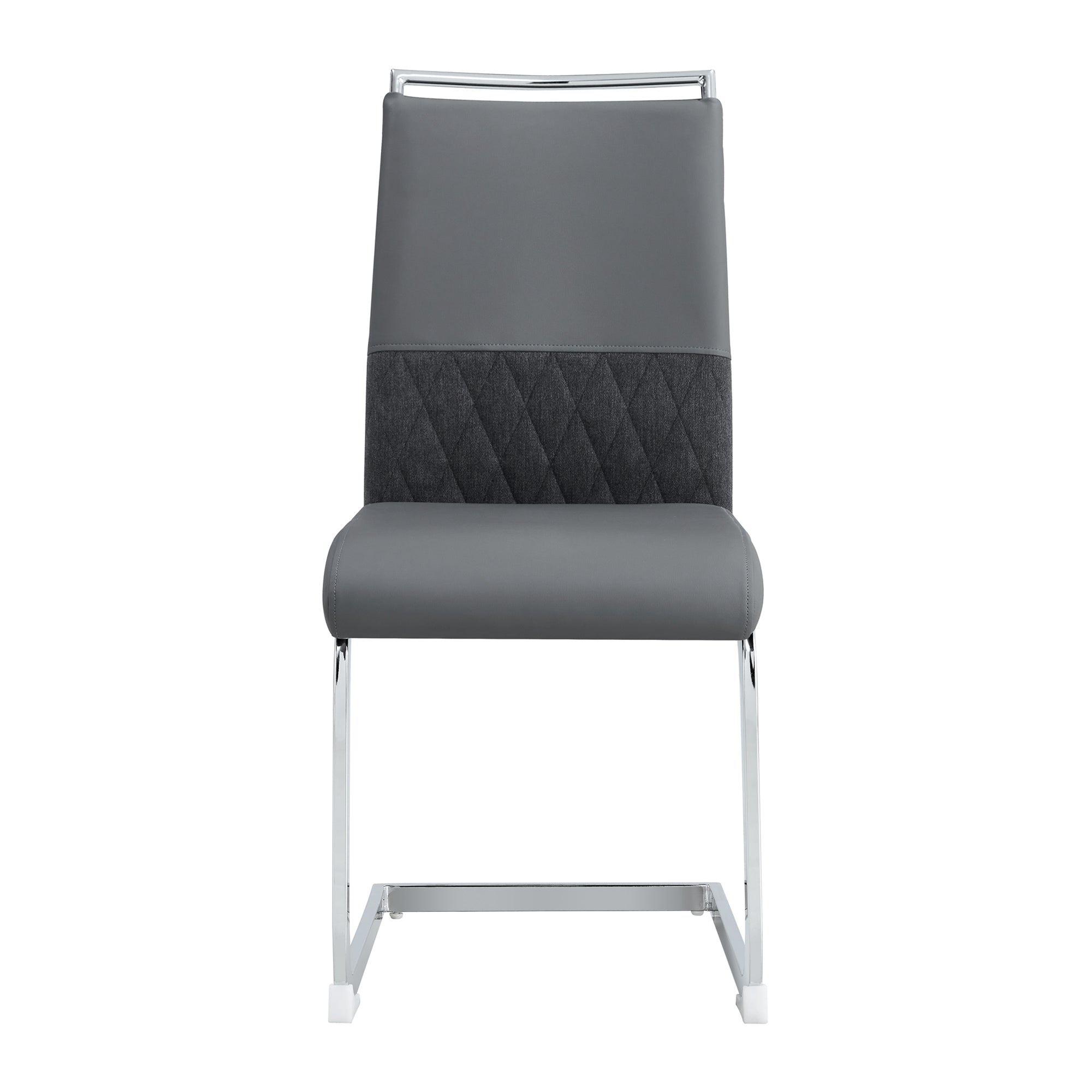 Dining Chairs (Set of 4), High Back Upholstered Side Chair, Grey