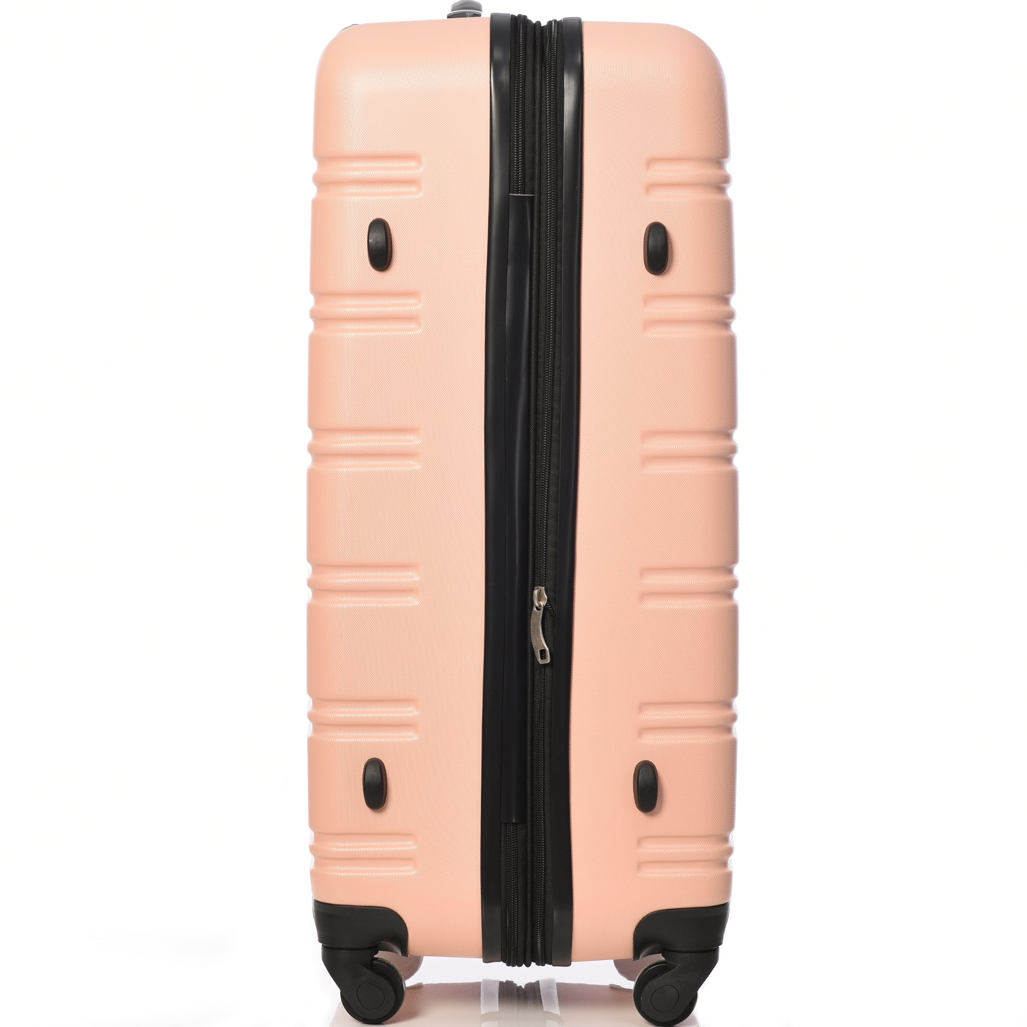 ABS Hard Shell Travel Trolley Suitcase 4 Wheel Luggage Set, 28", Pink