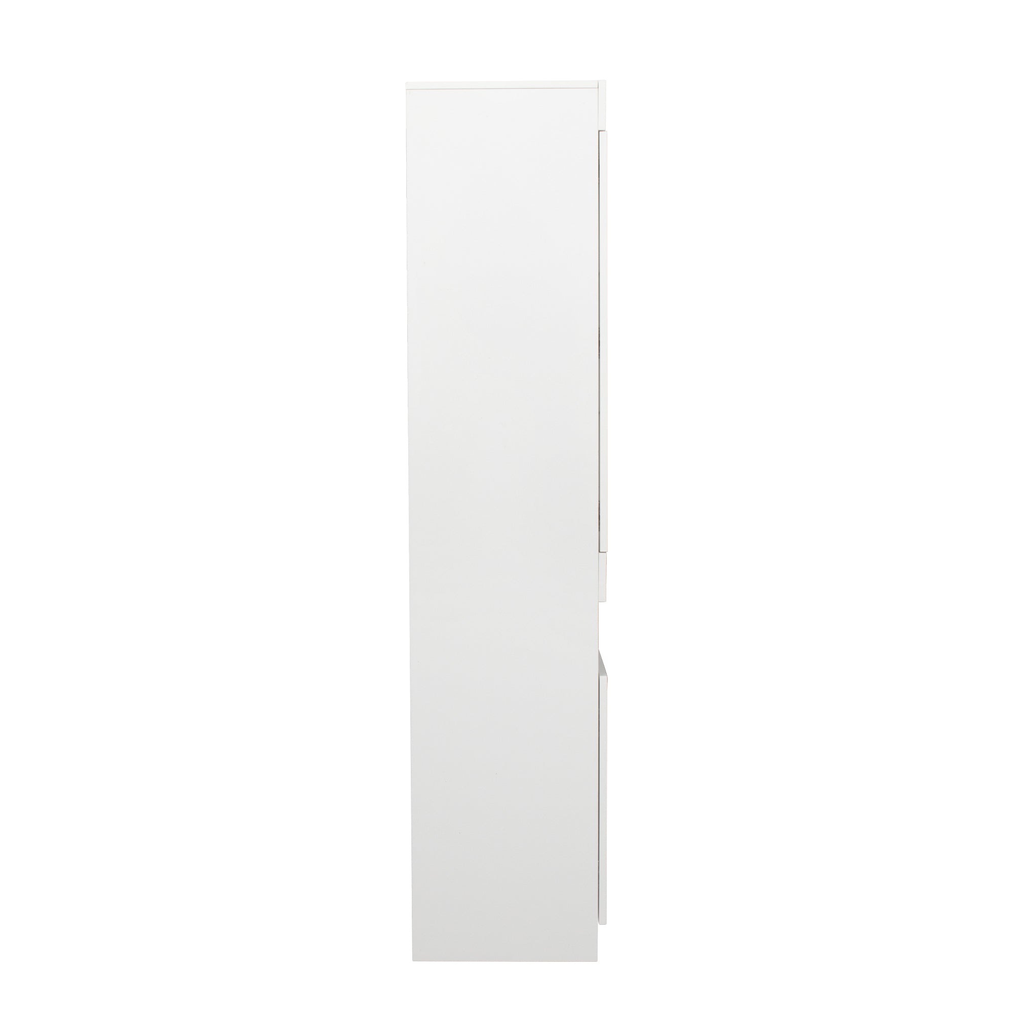 Display Cabinet, 16-Color LED, Freestanding Storage, White