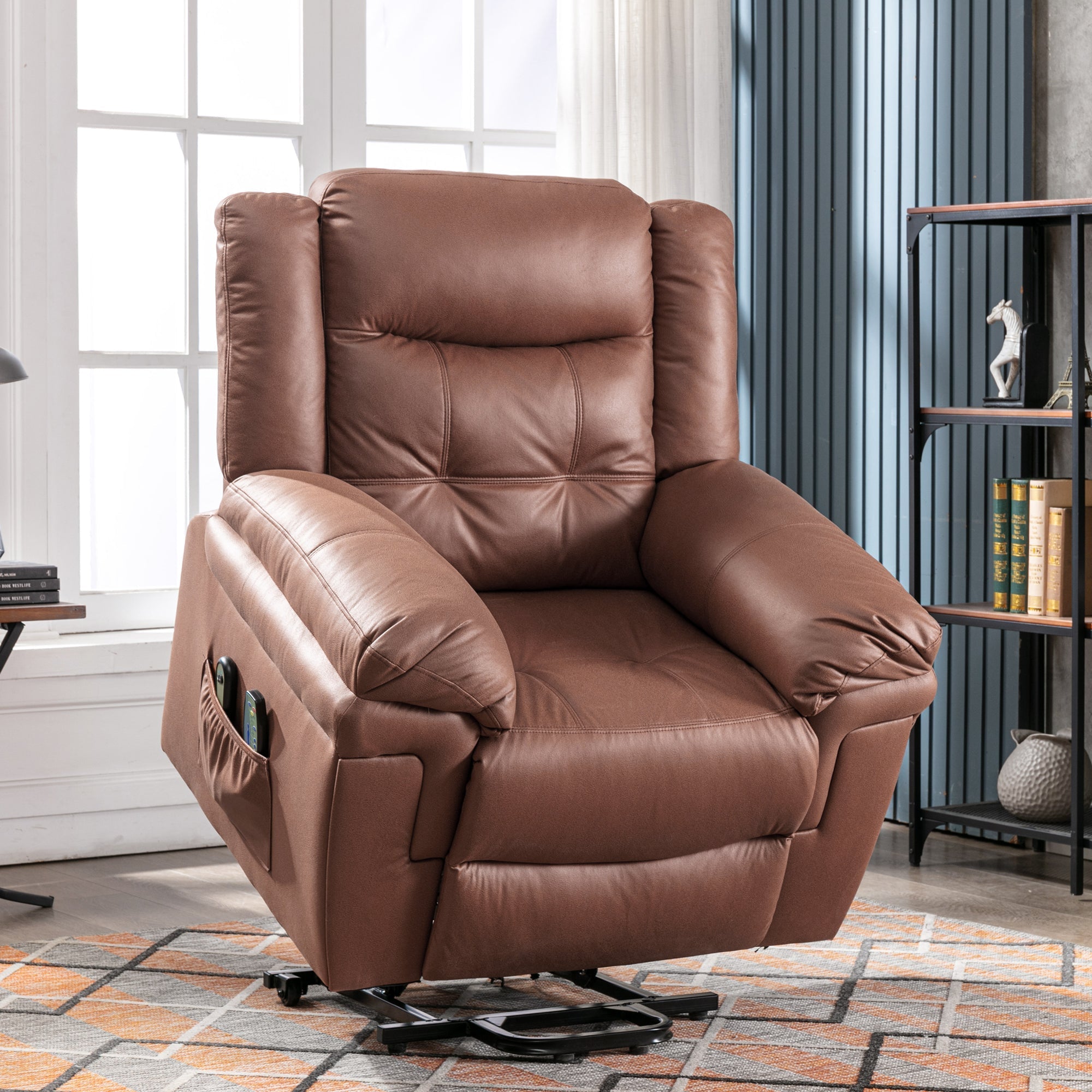 Power Lift Recliner, Electric Massage Heating Chair for Seniors, Tech Cloth