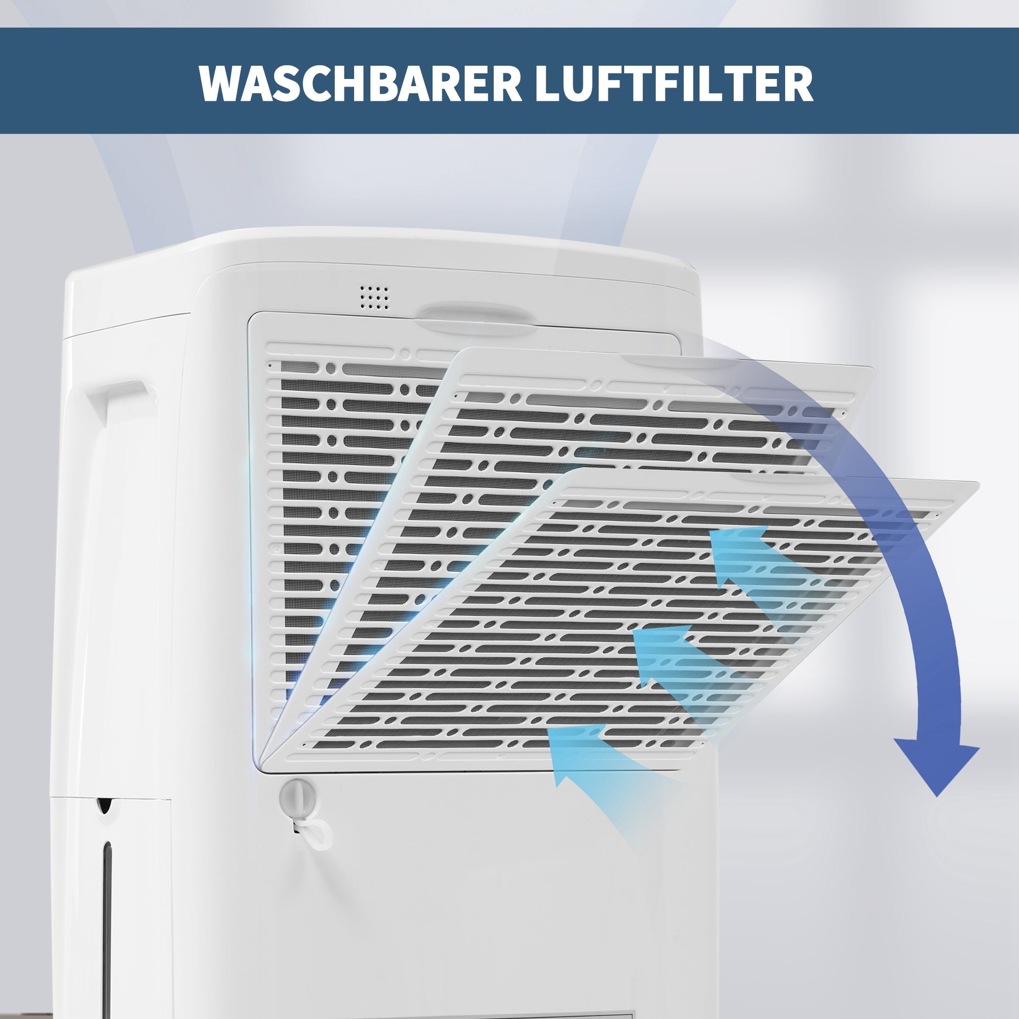 Dehumidifier, 12L/Day 3-in-1 Air Purifier & Clothes Dryer with 24-Hour Timer, LED Display