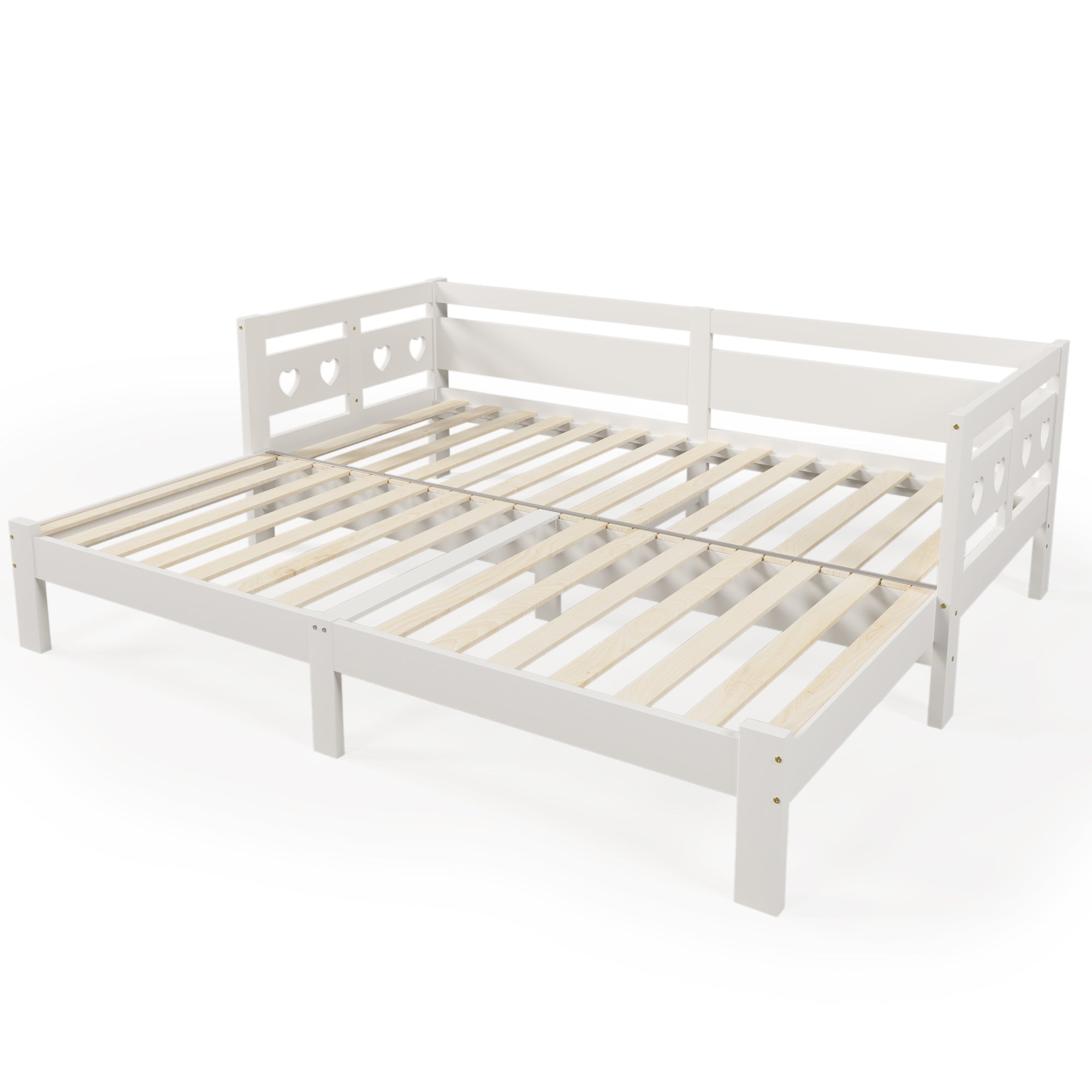 Daybed, Pull-Out 90x200cm, Solid Pine White