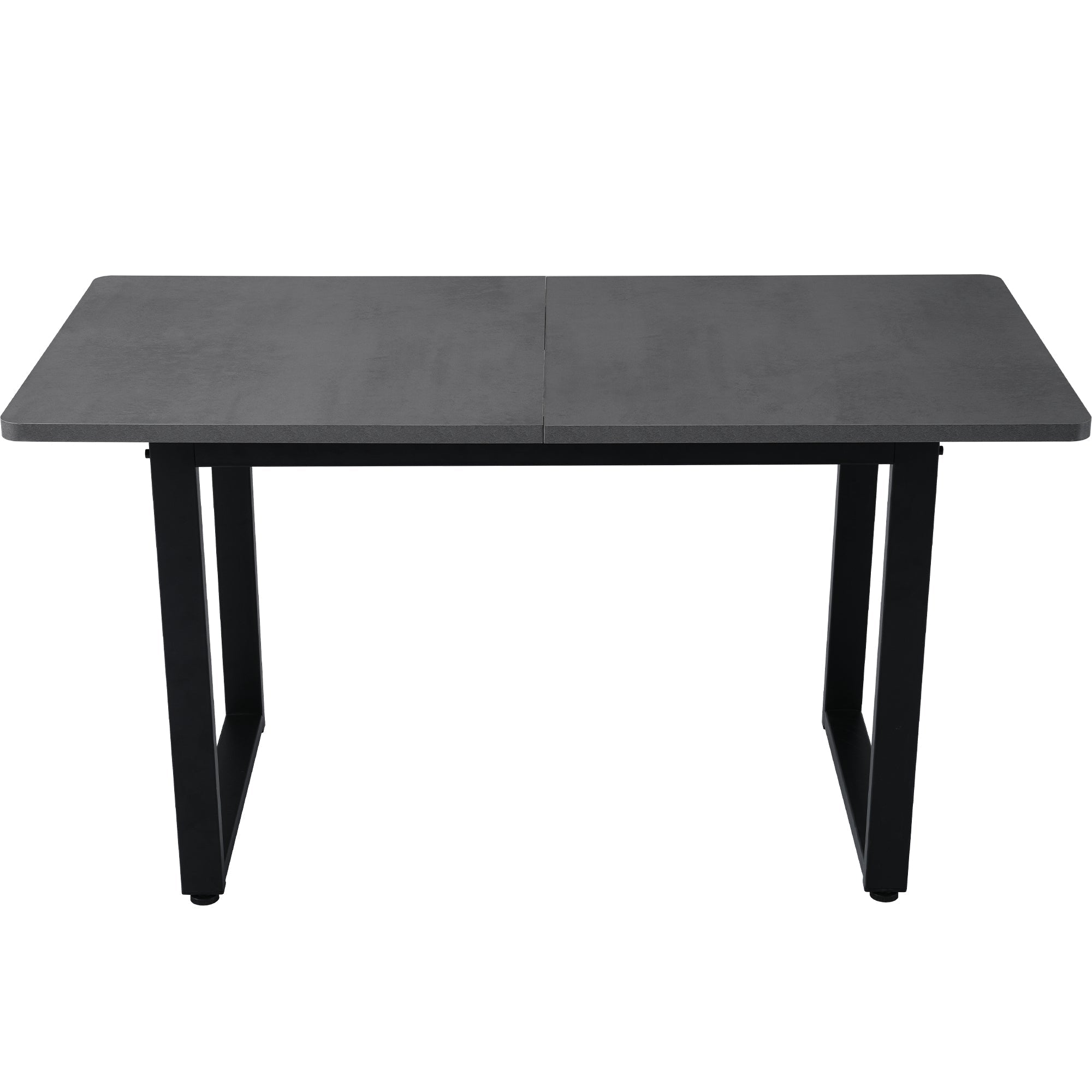 Dining Table Industrial Style Rectangular Iron - Grey