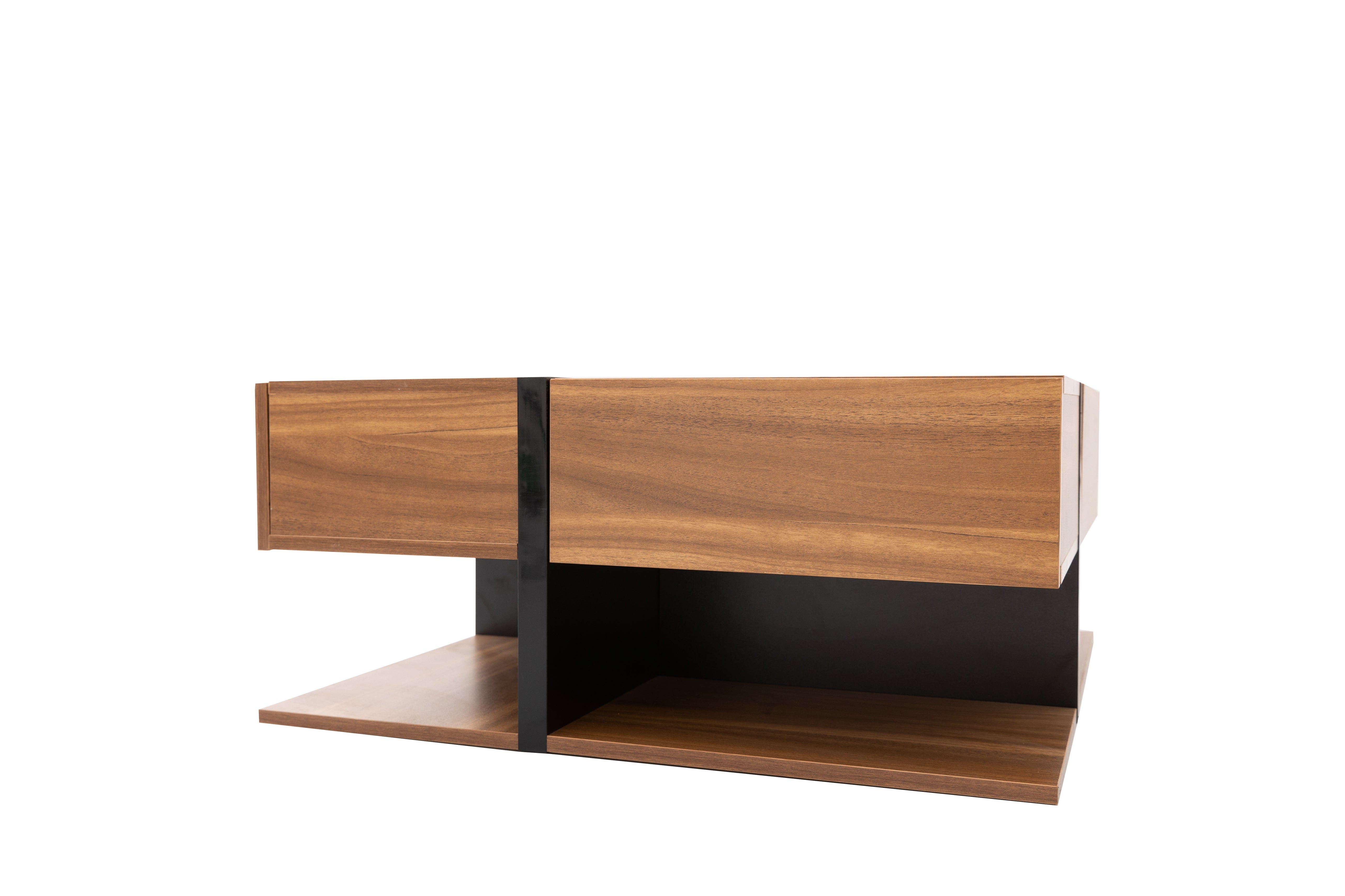 Coffee Table with 4 Drawers, Unique Design