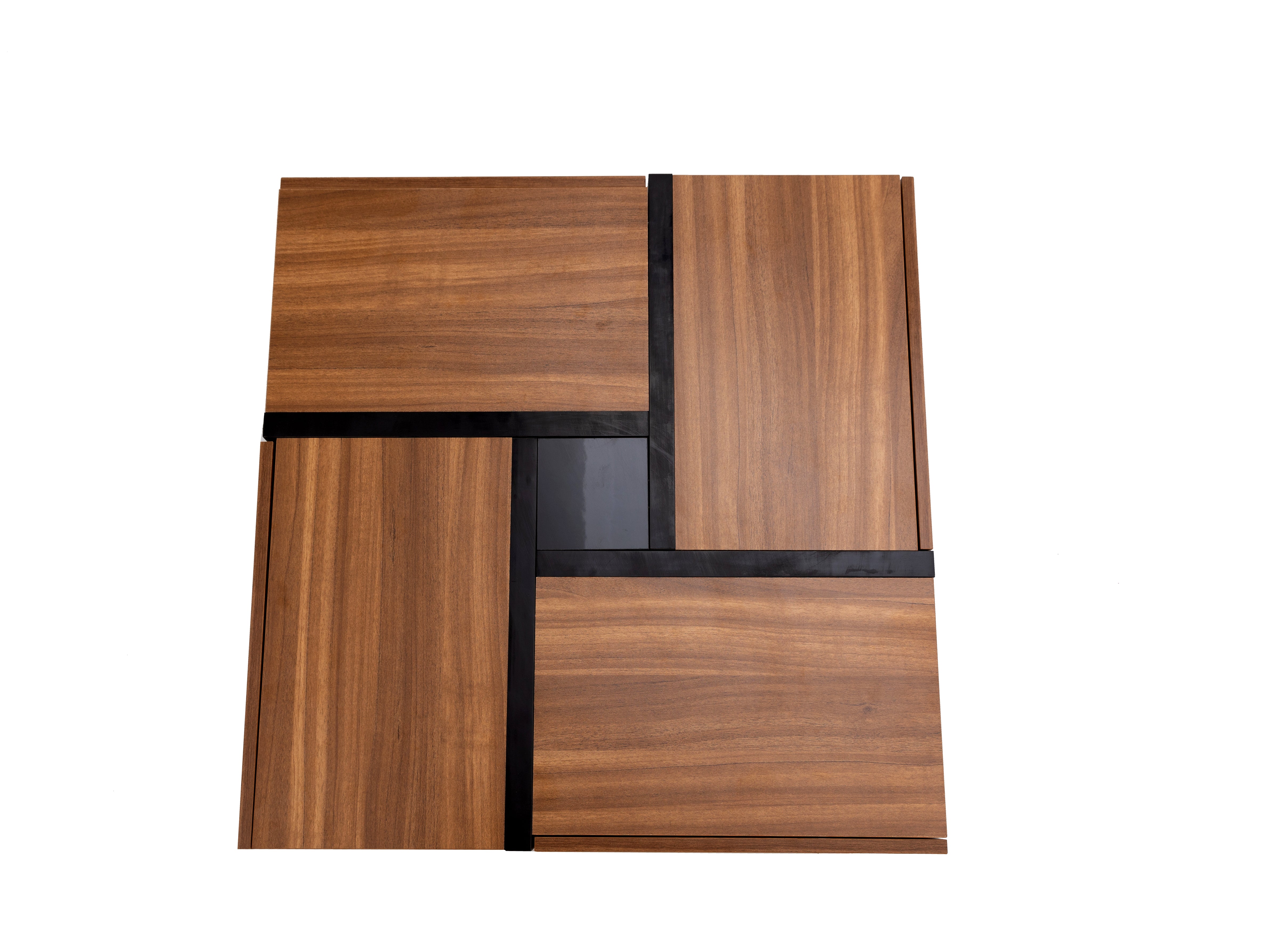 Coffee Table with 4 Drawers, Unique Design