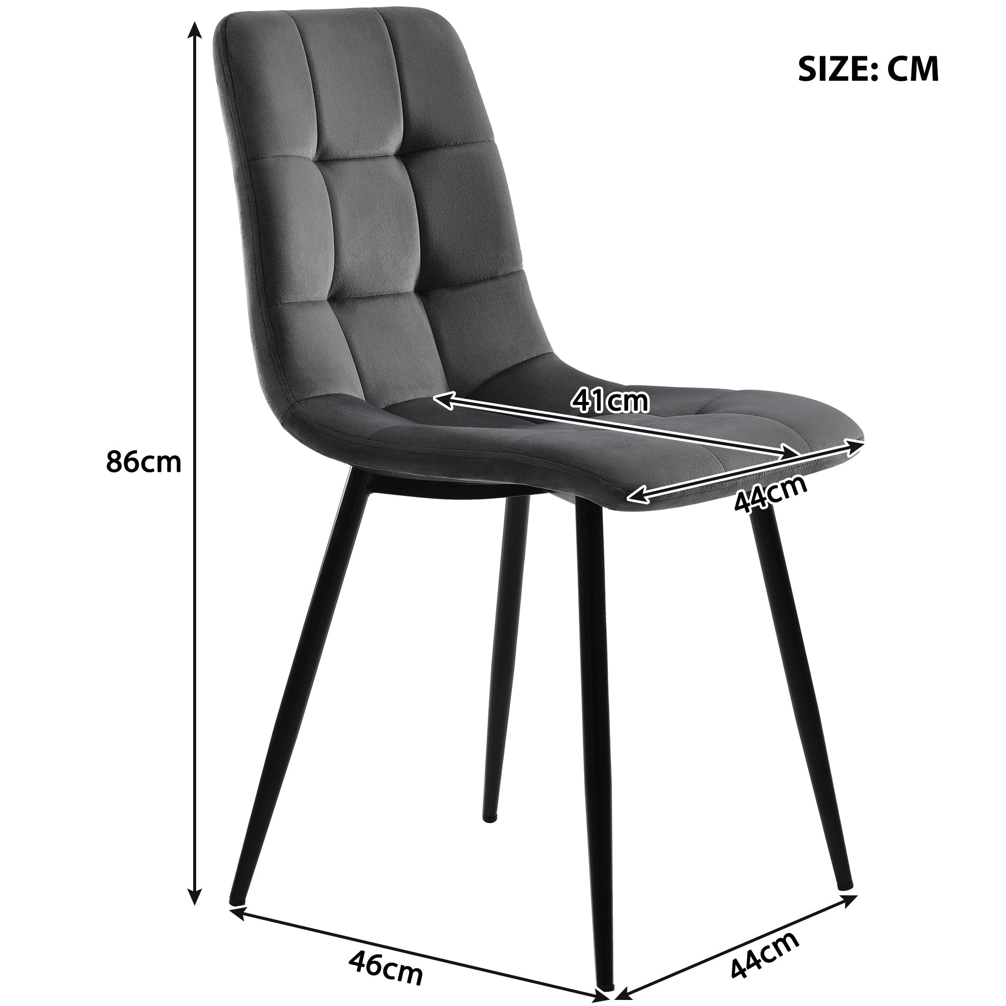 5-Piece Dining Set, Modern Round 100cm Table with 4 Chairs, MDF Marble Top/Grey Velvet