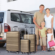 Hard Shell Luggage, TSA Lock Universal Wheel Expandable Side Handle, 3-Piece Set