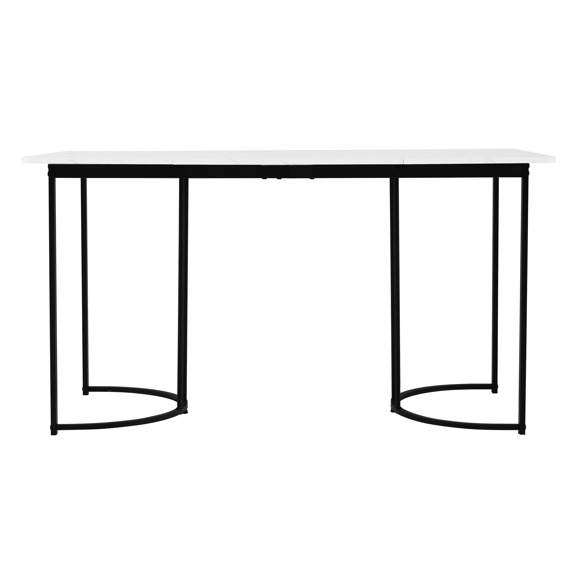 5-Piece Dining Set 140x80cm Modern Kitchen Table 4 Chairs White MDF/Brown Velvet