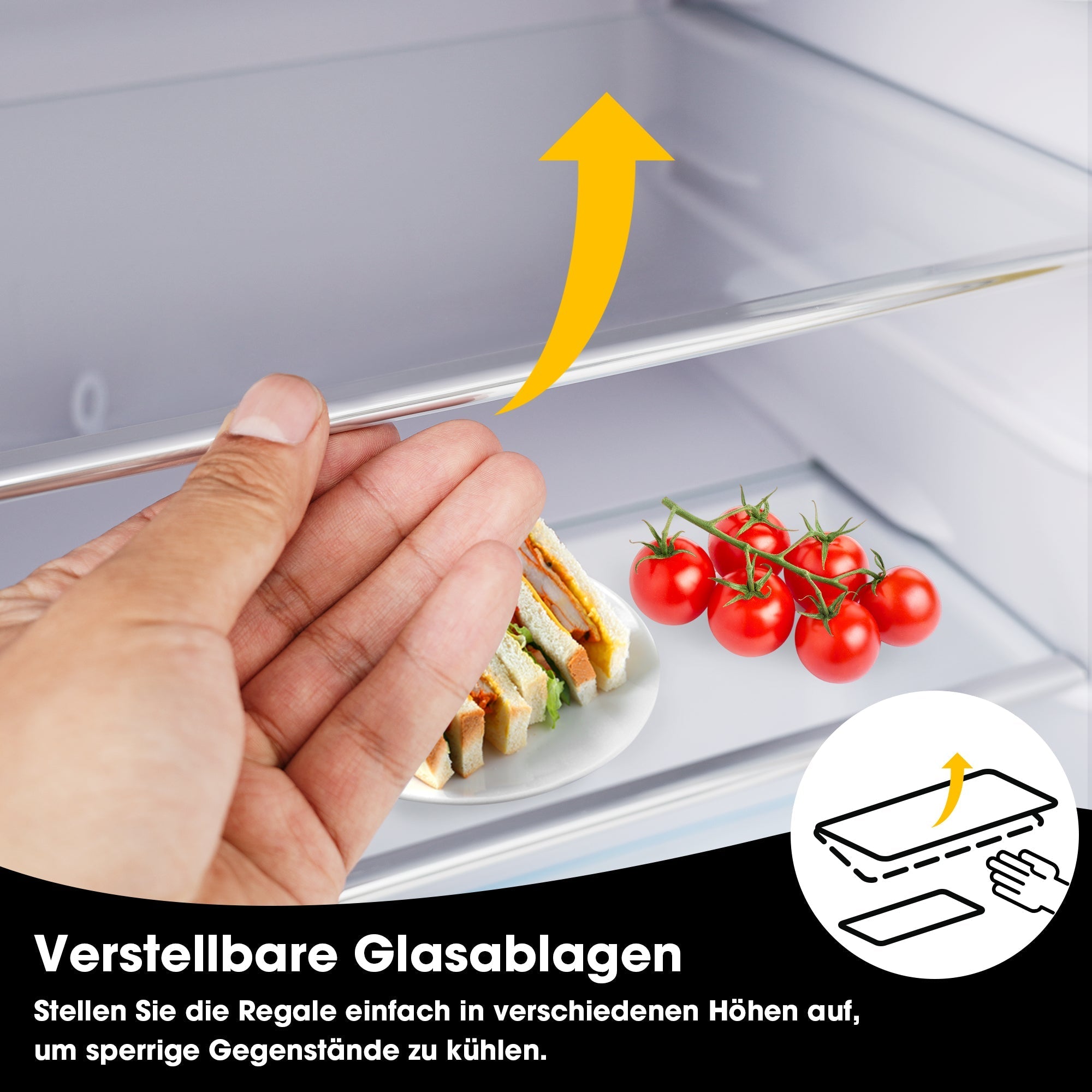Retro Refrigerator, Double-Door 72L Capacity, LED Lighting, Various Colors