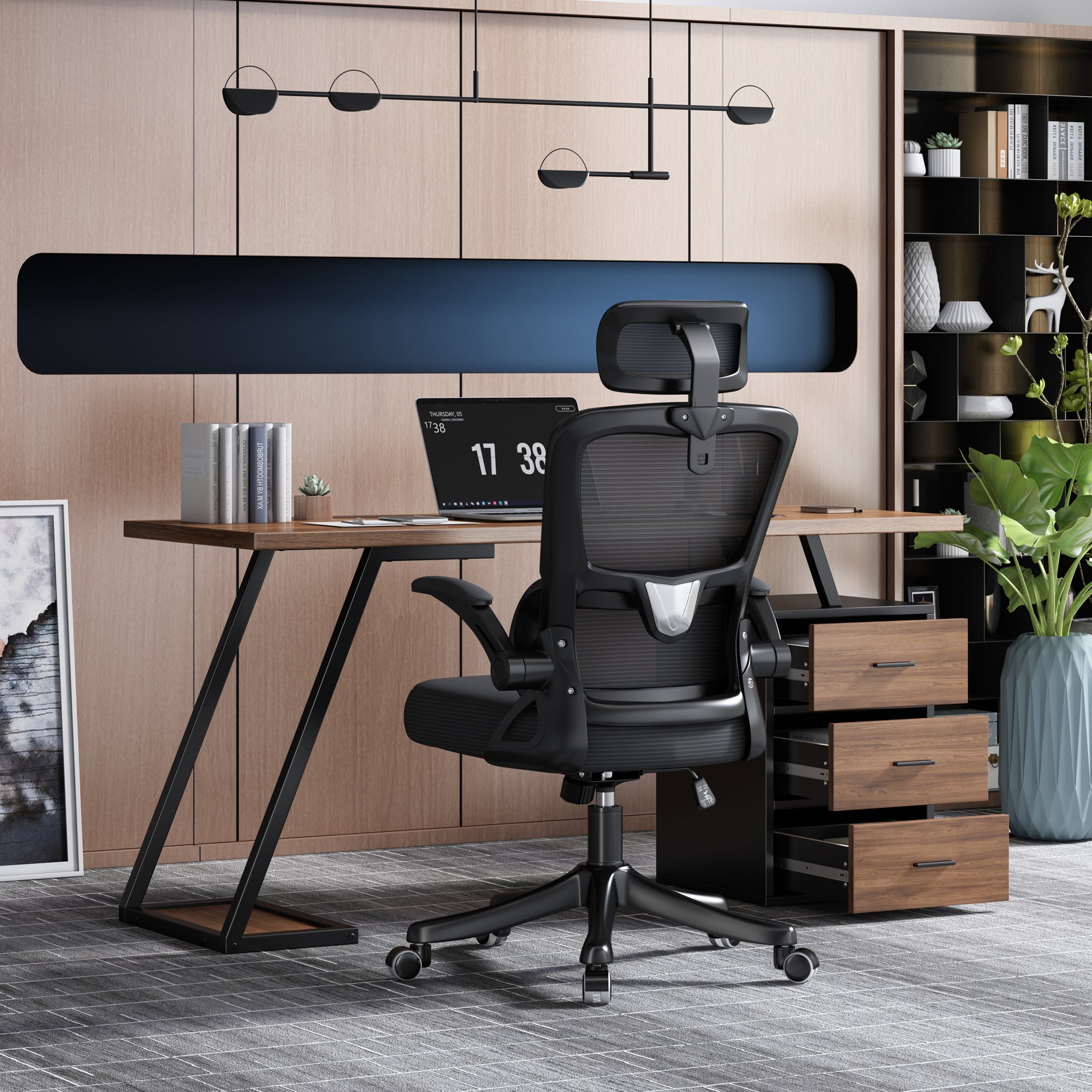Industrial Desk 138.5cm 3 Drawers