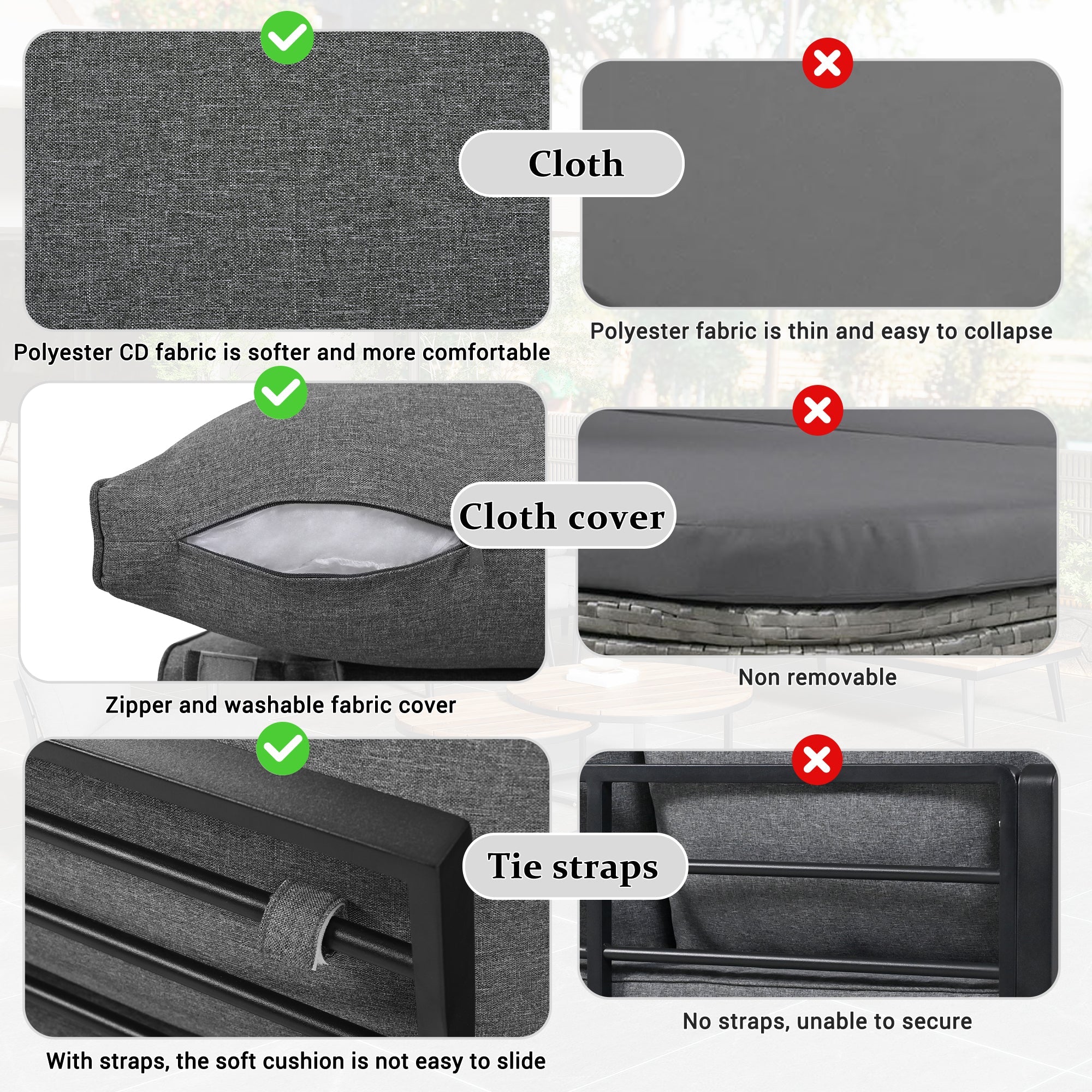 Garden Lounge Dining Set 6-Piece Galvanized Iron