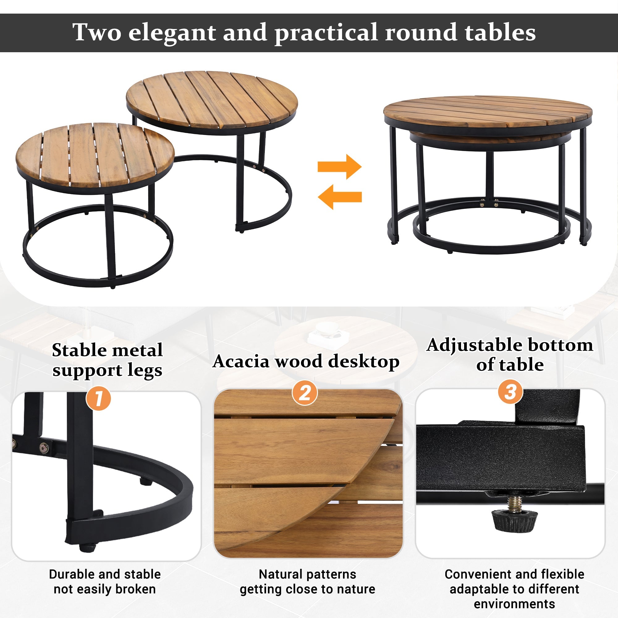 Garden Lounge Dining Set 6-Piece Galvanized Iron