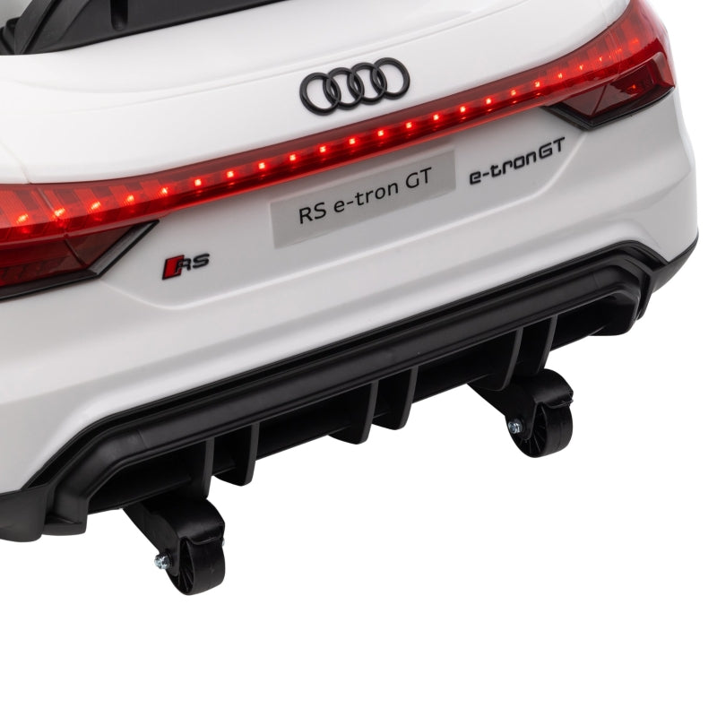 Audi RS e-tron GT Children's Electric Car with Remote Control and Music, White