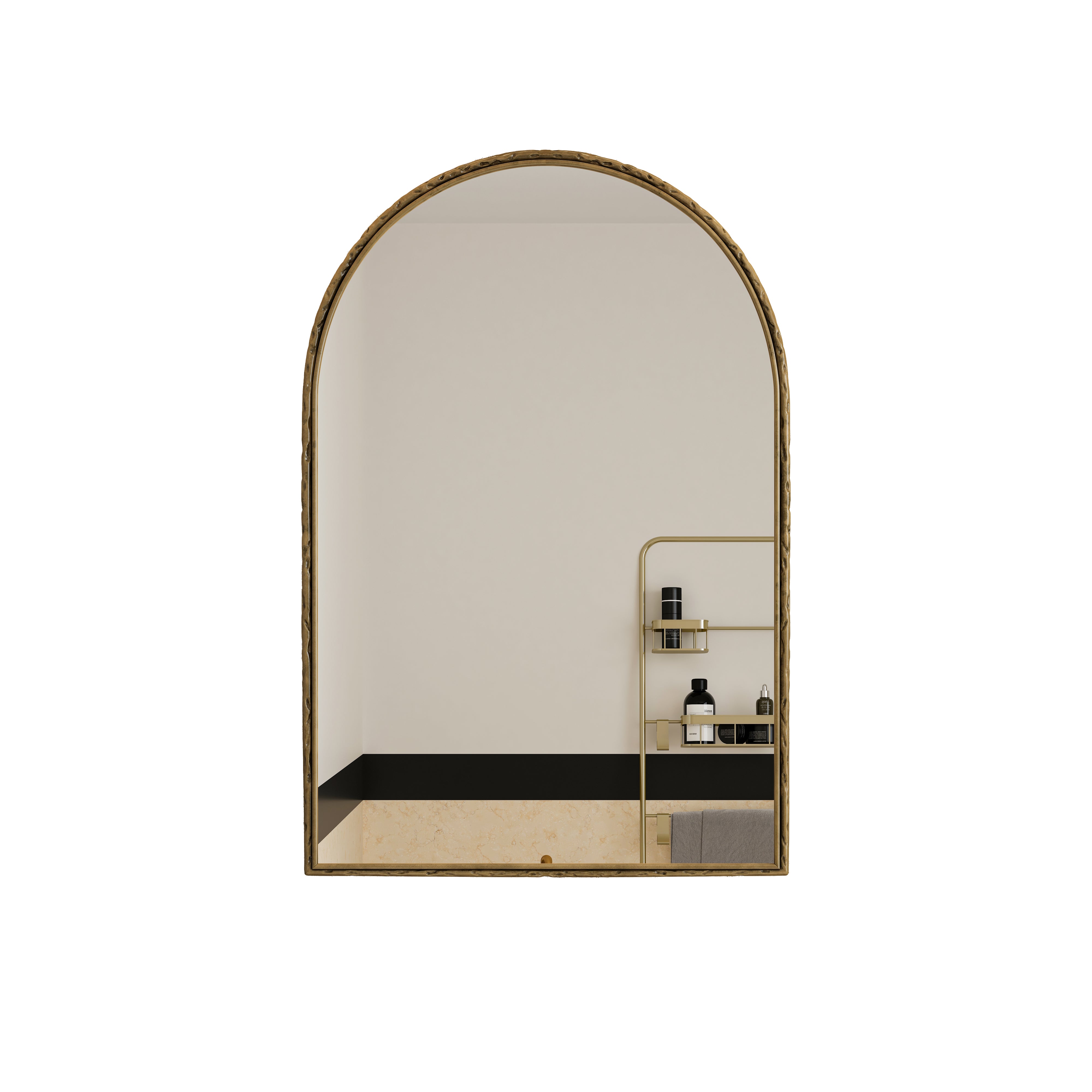 Arched Mirror Wall Decor Vanity Bathroom Gold