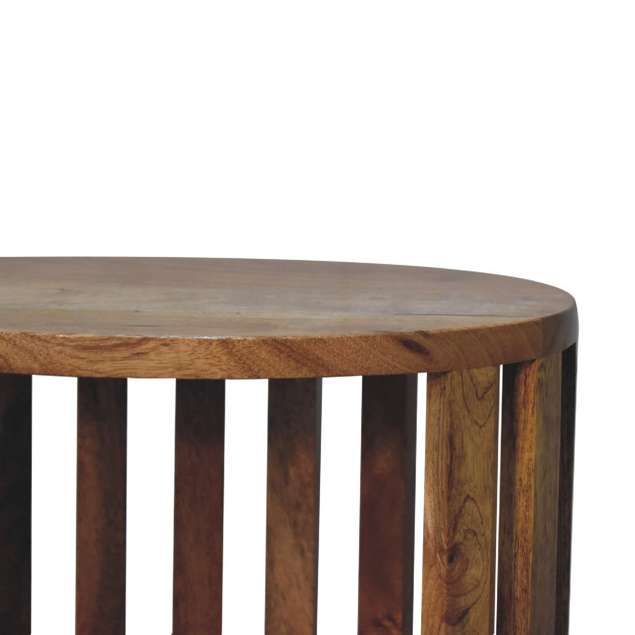 Ariella Single Open Shelf Bedside Piece, Solid Wood Brown