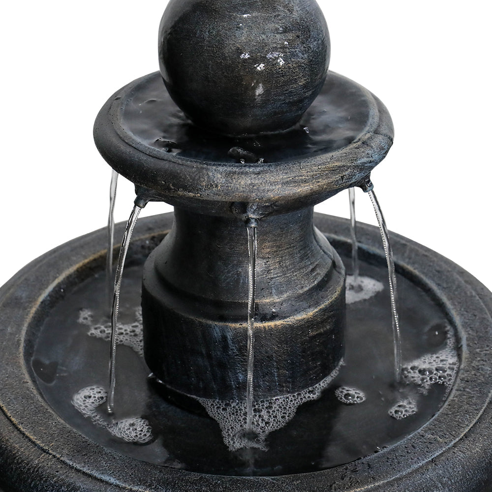 Fountain 115cm High Modern Outdoor Electric Pump, Concrete