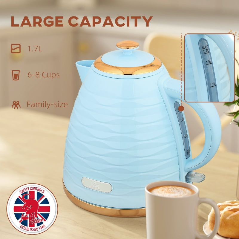 Kettle 3kW Rapid Boil Honeycomb - Light Blue
