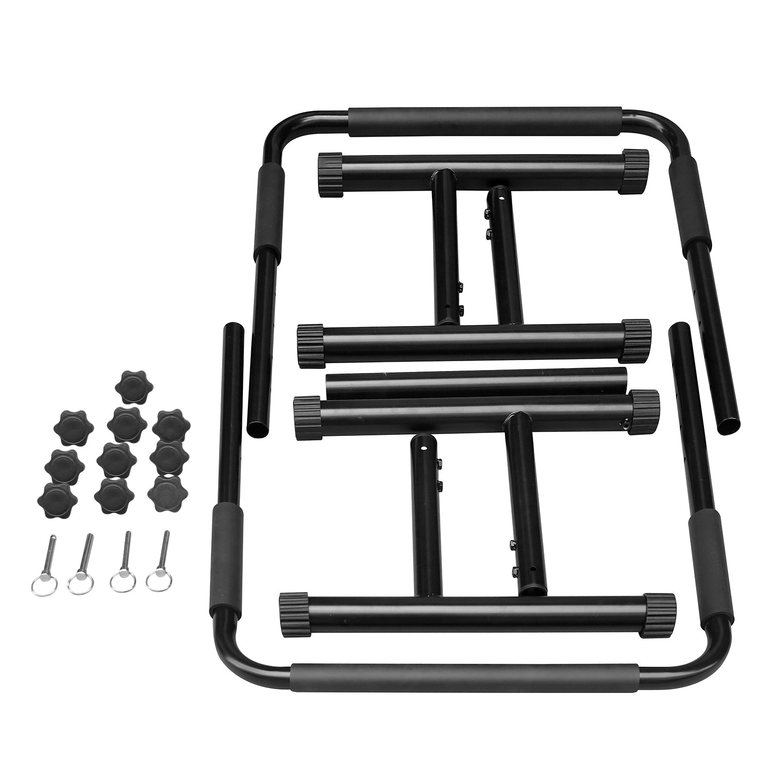 Adjustable Dip Bar Station, Heavy Duty Parallette & Parallel Bars, Home Gym