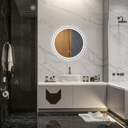 kleankin Bathroom Mirror, LED Illuminated Touch, Aluminum Frame