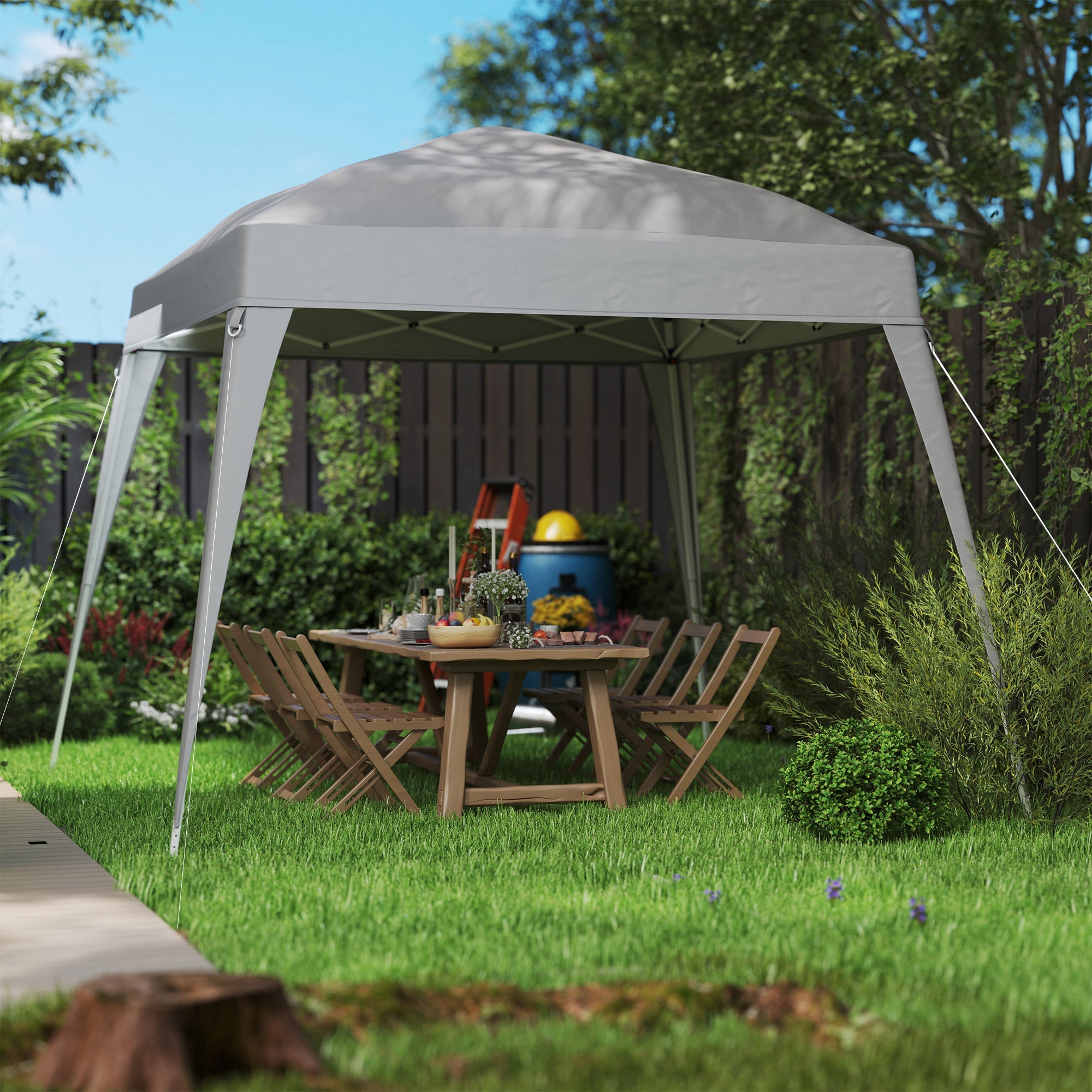 Replacement Roof, Gazebo 3x3m Water-Repellent Winter-Proof, Light Grey