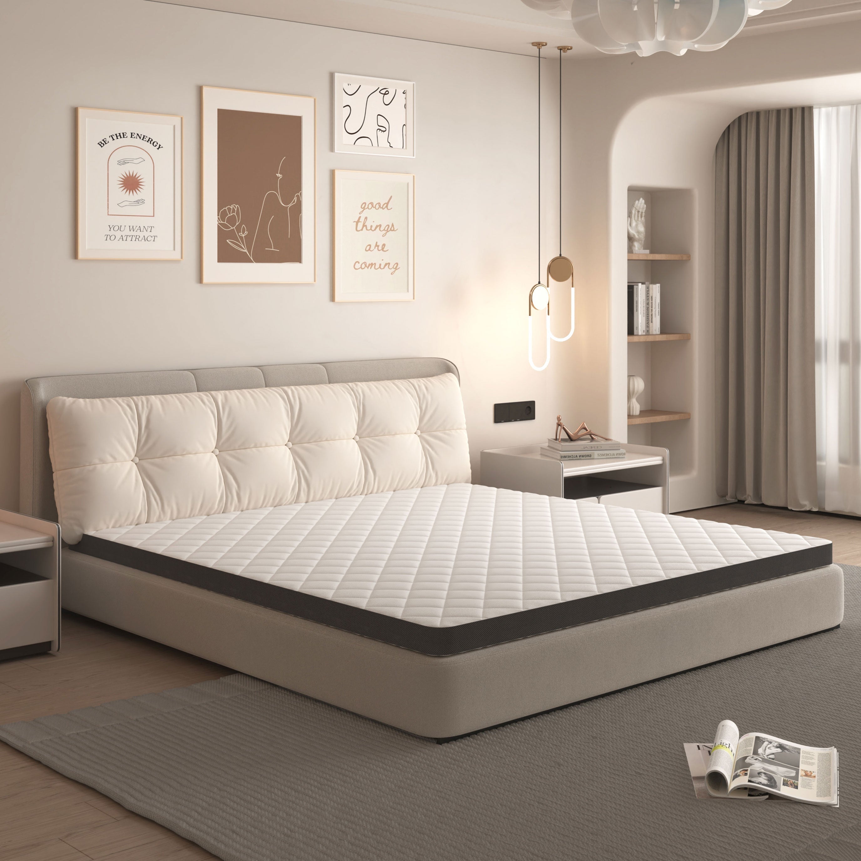 Comfortable Mattress H3, 180x200cm Medium Strength Oeko TEX Certified Foam