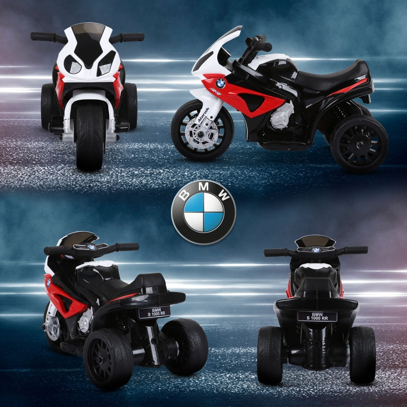 BMW S1000RR Electric Tricycle Children's Motorcycle with Battery, Steel, Red